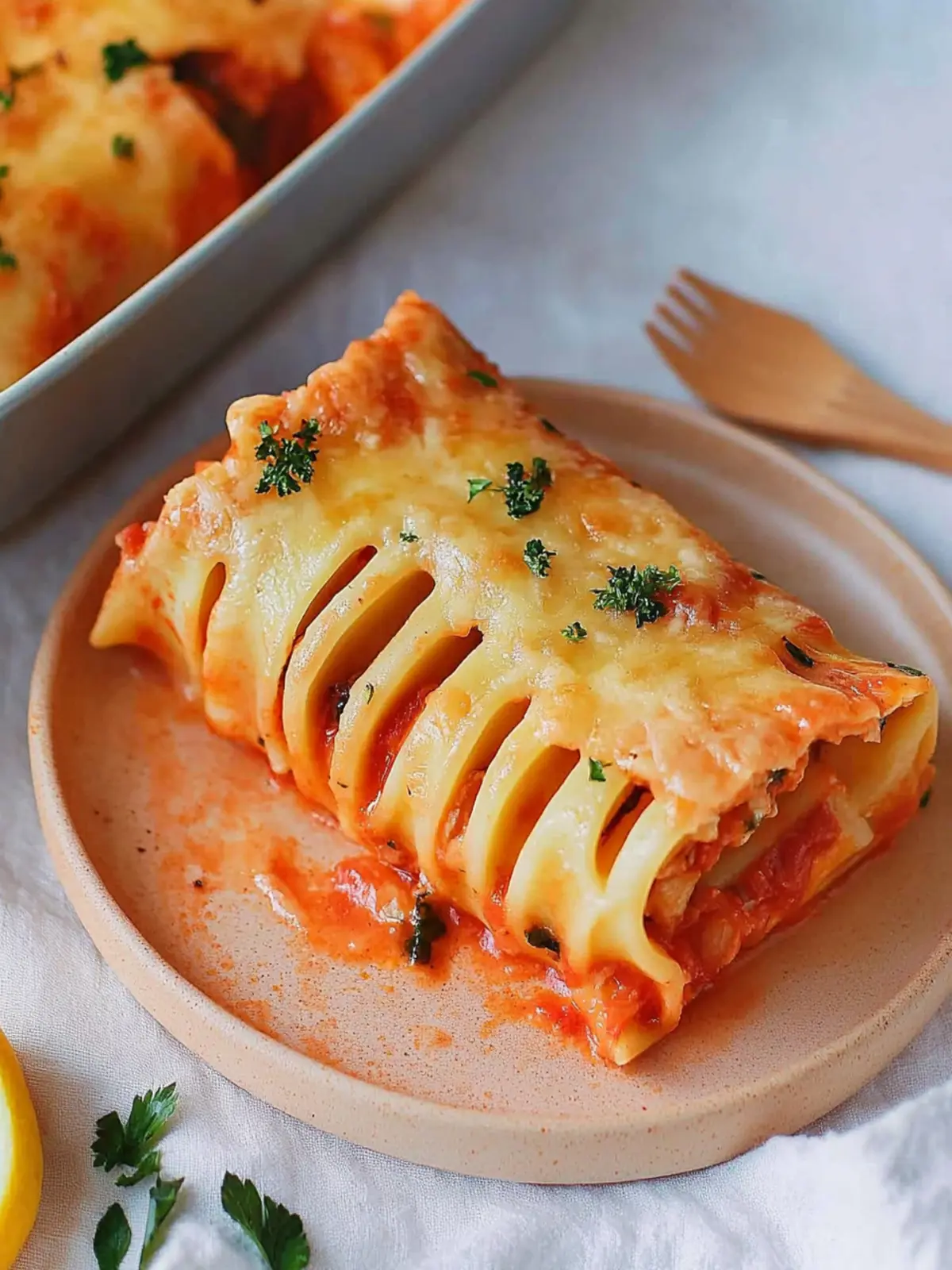 Vegane Lasagne-Röllchen mit Hummus und Spinat 2 Vegane Lasagne-Röllchen