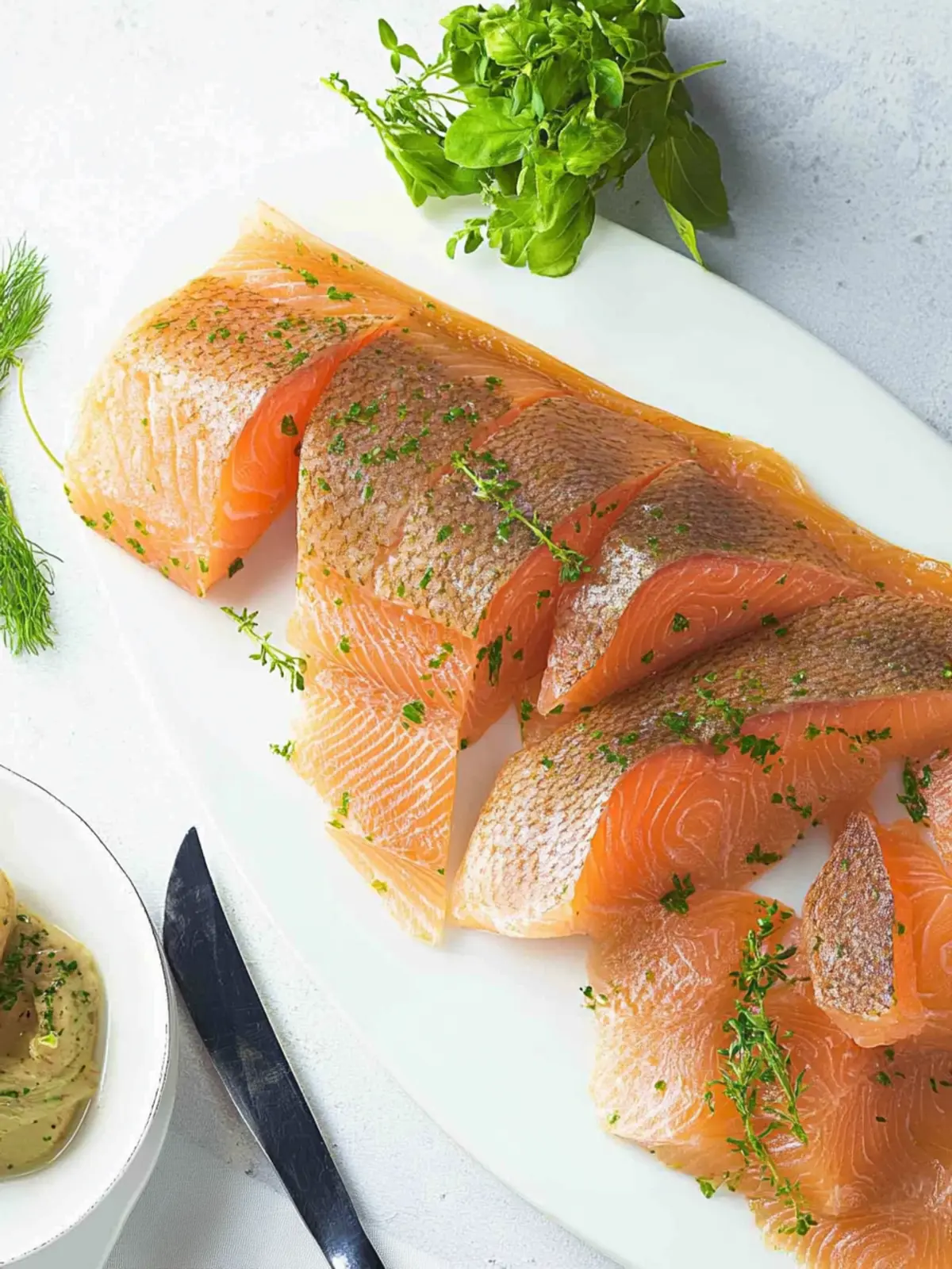 Gebratener Lachs mit frischen Kräutern zubereiten 4 Gebratener Lachs