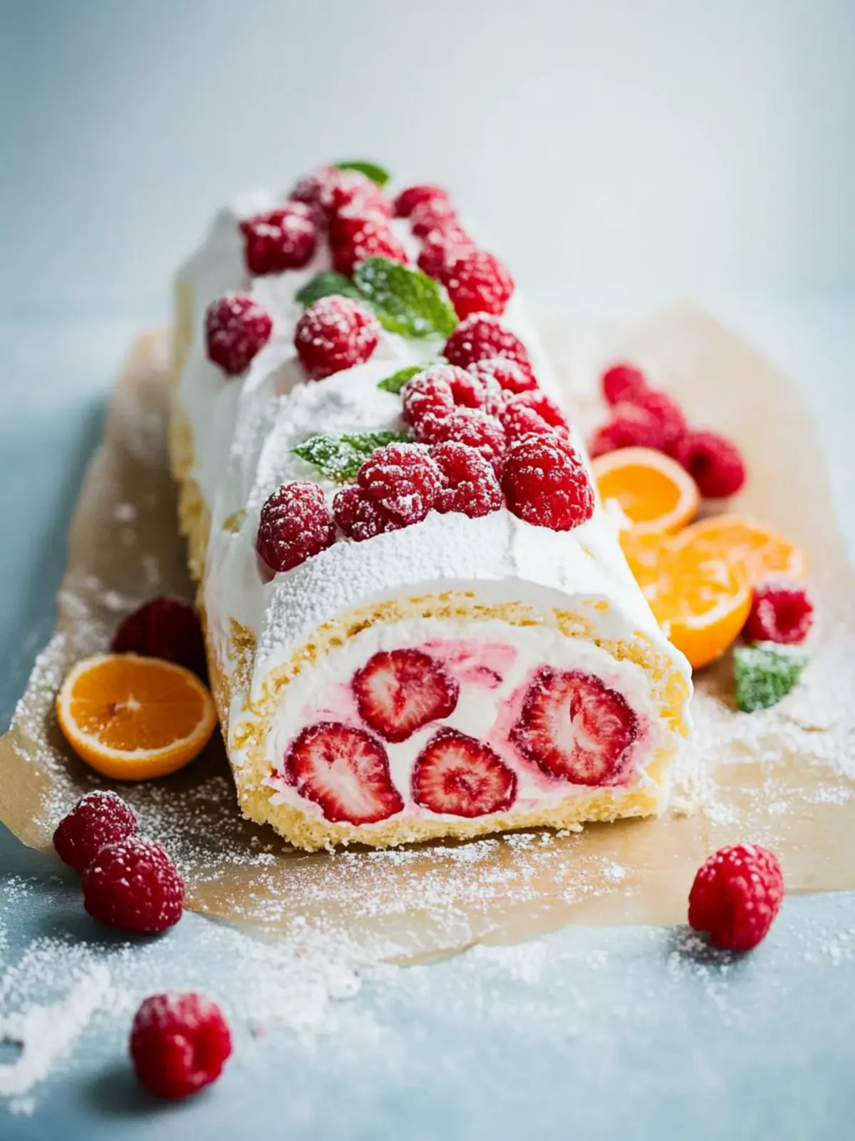 Himbeerwirbel-Weihnachtsrolle für festliche Genussmomente 4 Himbeerwirbel-Weihnachtsrolle