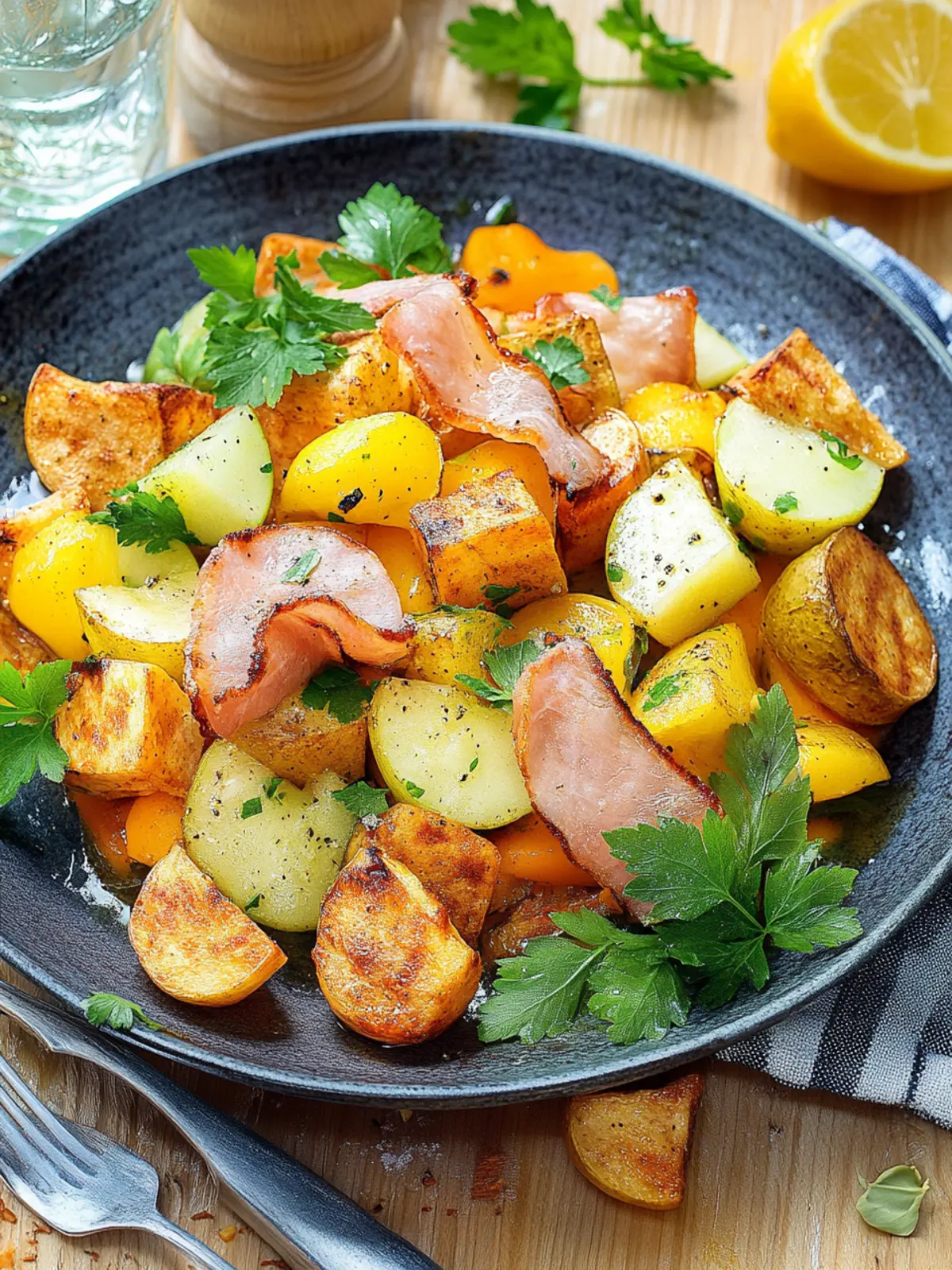 Kartoffel Leberkäse Pfanne für ein schnelles Abendessen 2 Kartoffel Leberkäse Pfanne