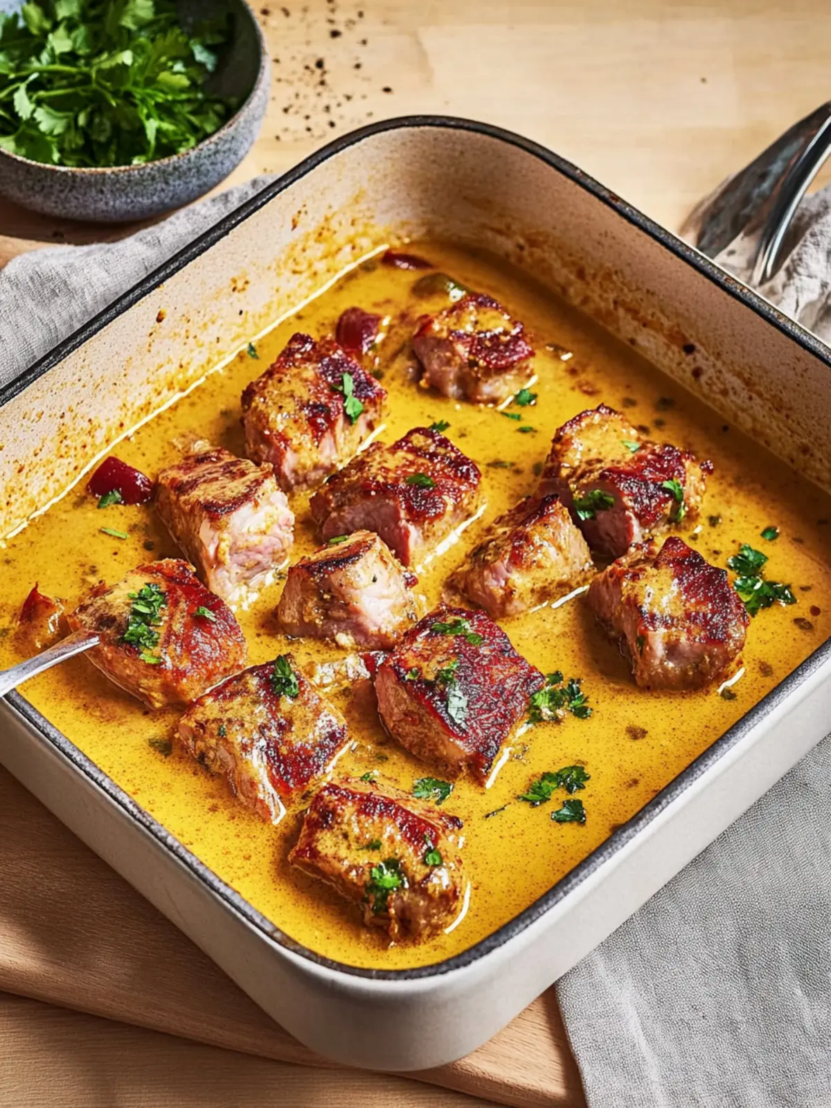 Schweinefilet in Curry-Sahne für jeden Anlass 5 Schweinefilet in Curry-Sahne