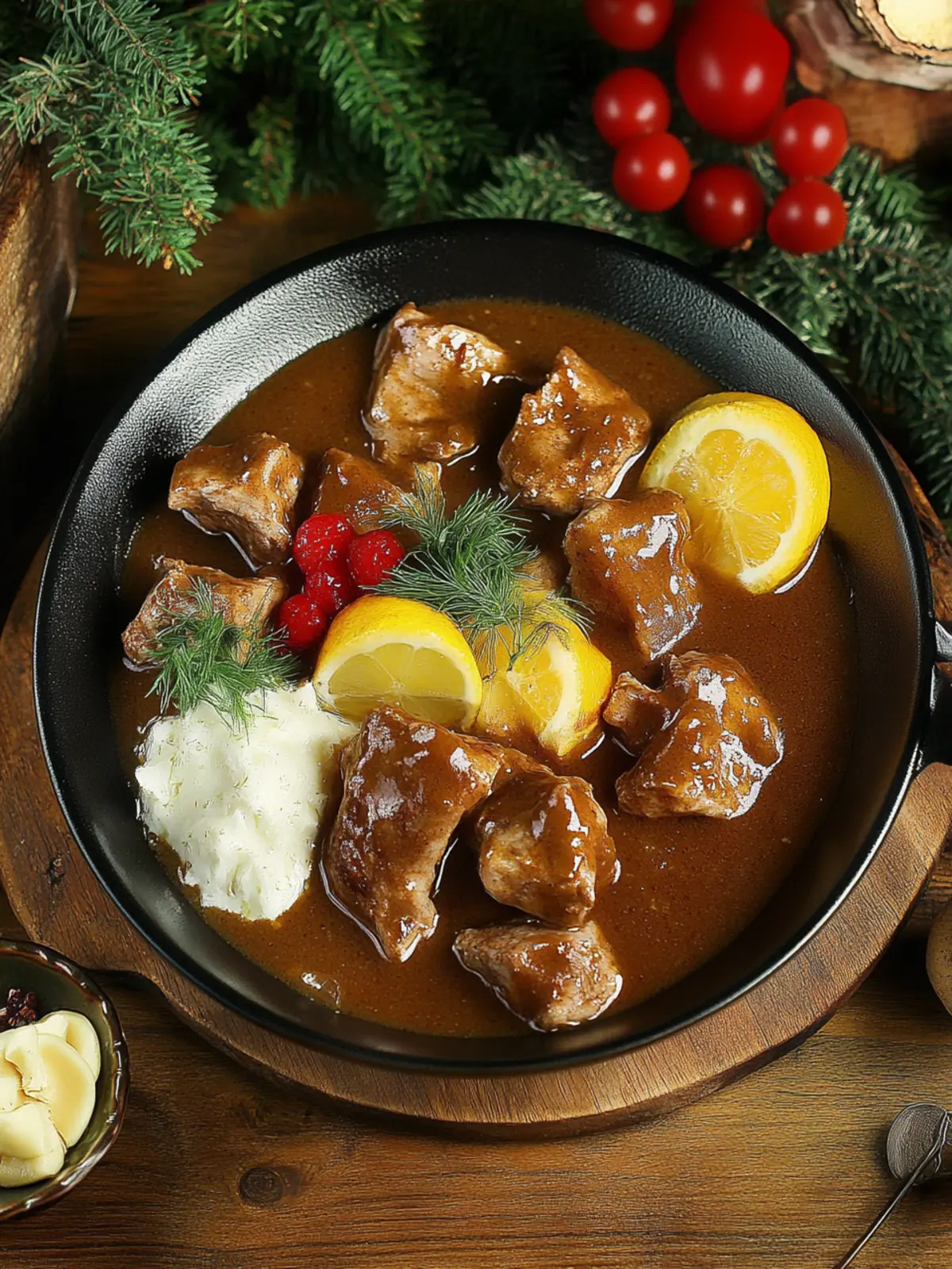 Wildgulasch in Schwarzbiersauce für festliche Abende 2 Wildgulasch