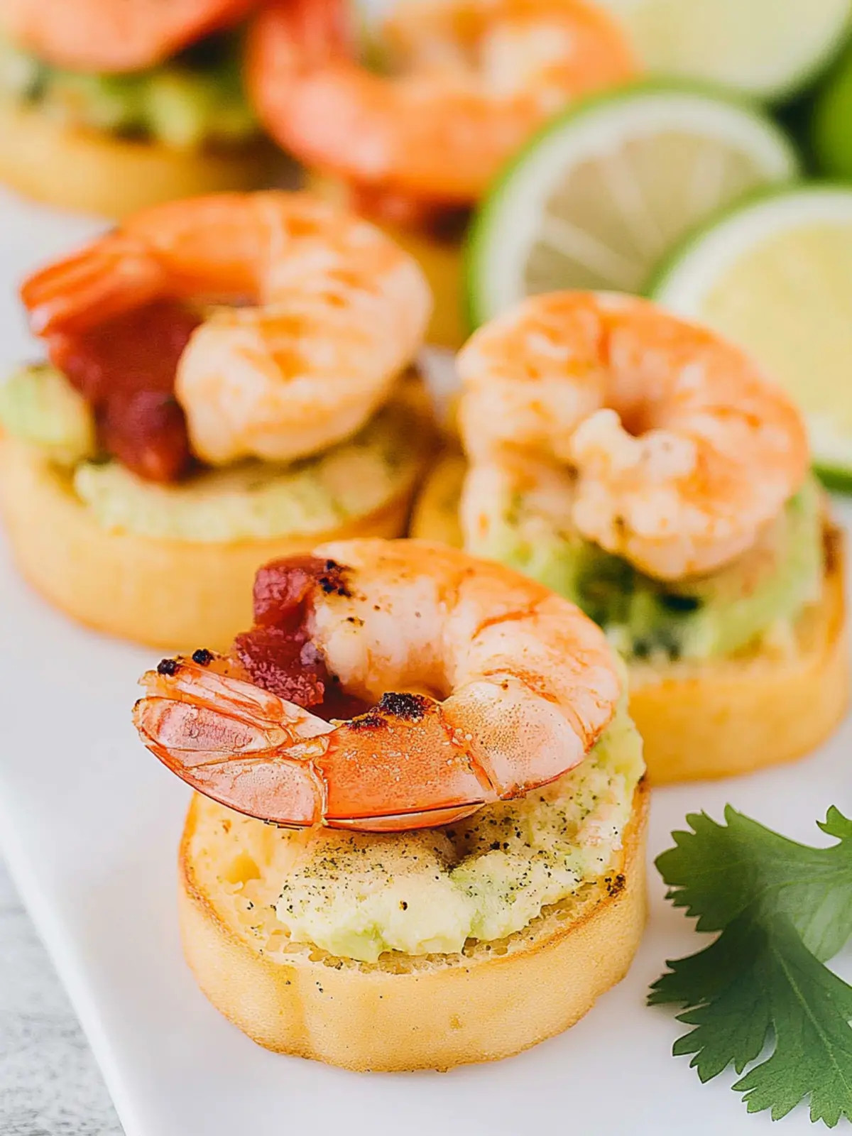 Knoblauchgarnele Crostini mit Avocado Genuss 5 Knoblauchgarnele Crostini mit Avocado