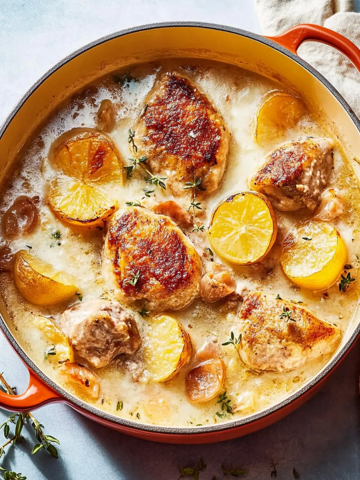 Cremiges Ofenhähnchen mit Kartoffeln: Einfach & lecker 4 Cremiges Ofenhähnchen mit Kartoffeln