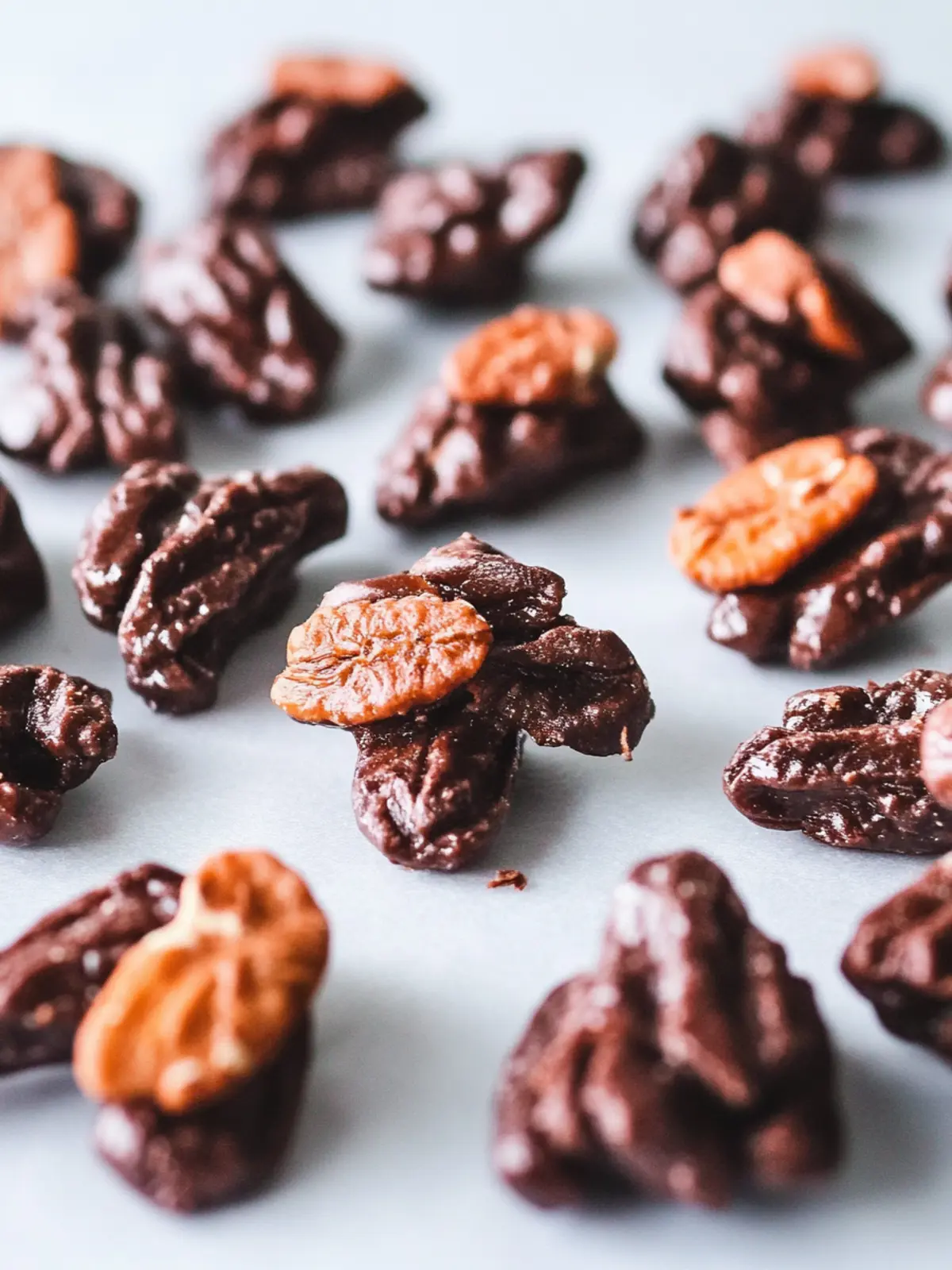 Schokoladen-Nuss-Cluster für süße Naschkatzen 5 Schokoladen-Nuss-Cluster