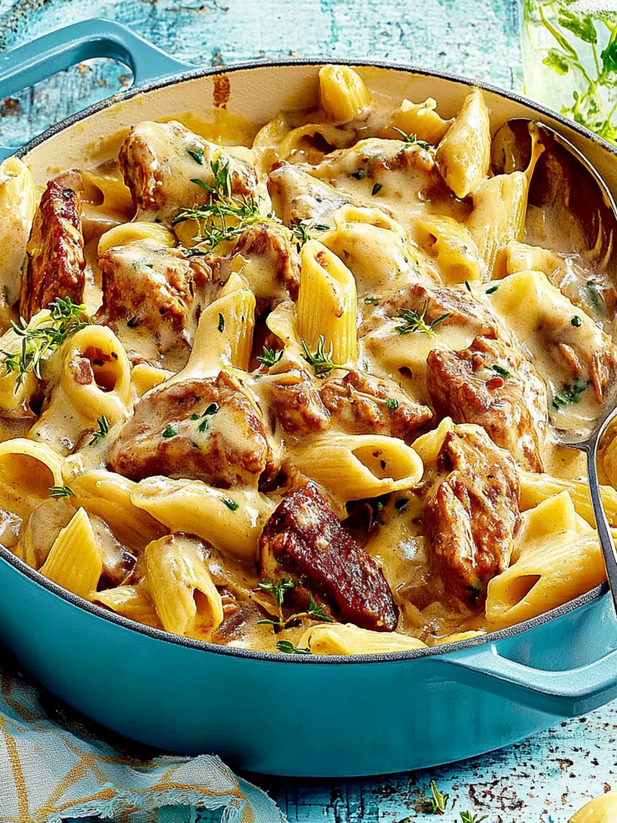 Einfache One-Pot-Pasta mit Hähnchen für jedes Abendessen 2 Einfache One-Pot-Pasta mit Hähnchen