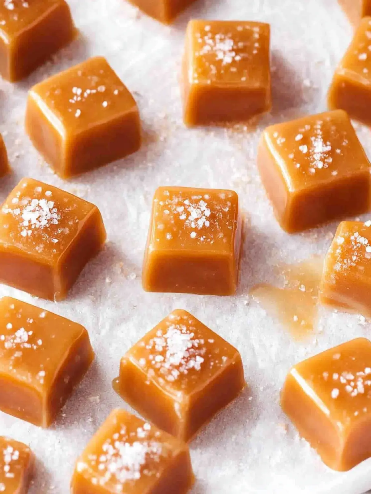 Klebrige Karamellbonbons selber machen 4 Klebrige Karamellbonbons Rezept