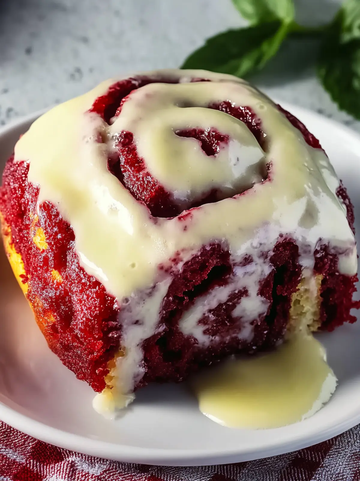 Rote Samt Zimtschnecken mit Creme-Fraiche Frosting 5 Rote Samt Zimtschnecken