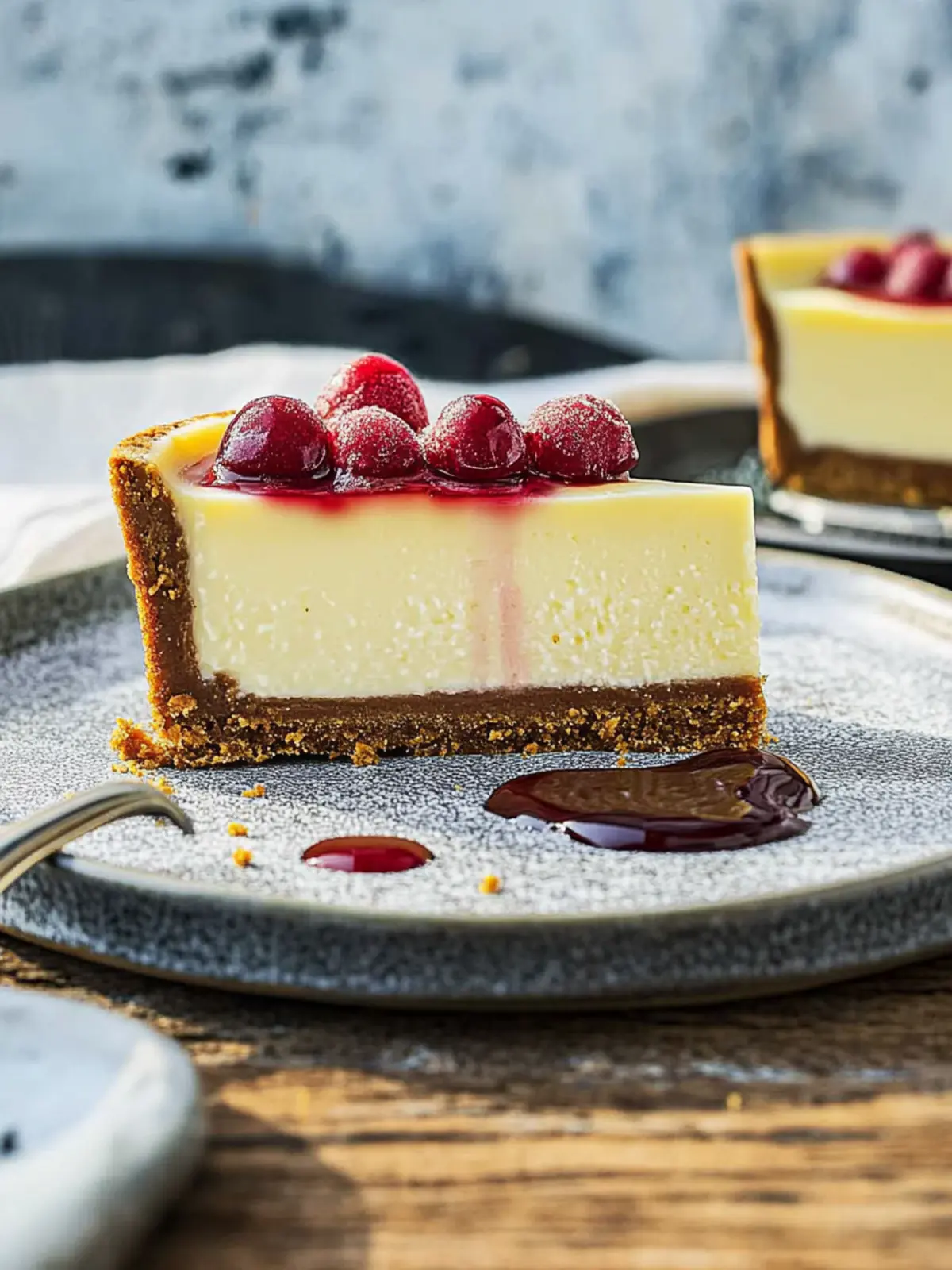 Spekulatius-Käsekuchen mit Glühweinbeeren genießen 4 Spekulatius-Käsekuchen mit Glühweinbeeren