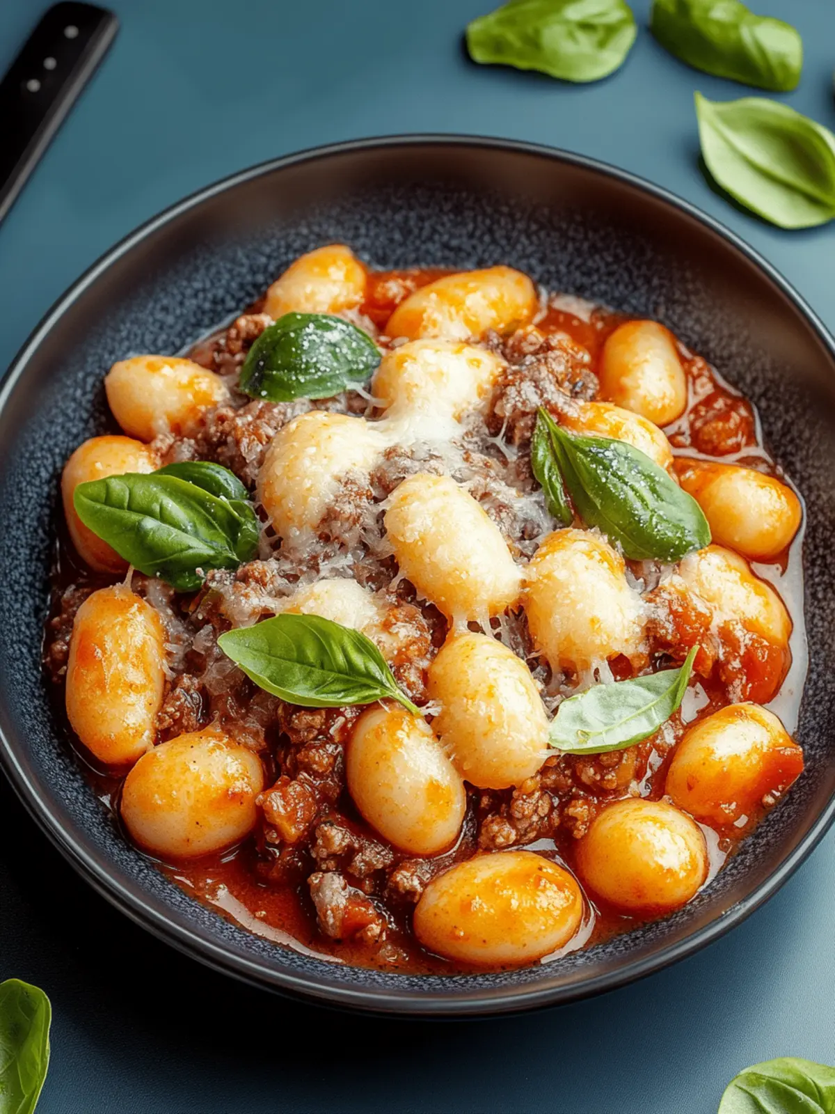 Käsige Bolognese Gnocchi Auflauf