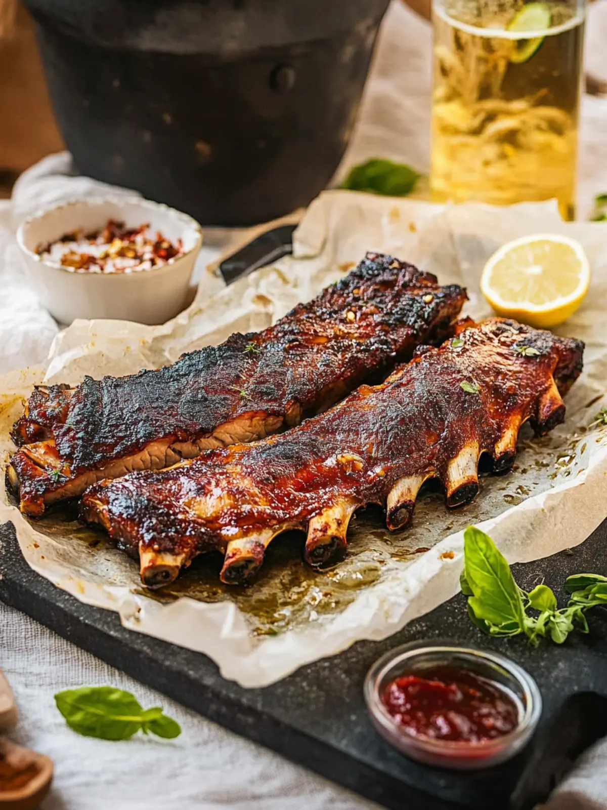Knusprige Rippchen aus dem Ofen für echte Genussmomente 4 Crispy ribs from the oven