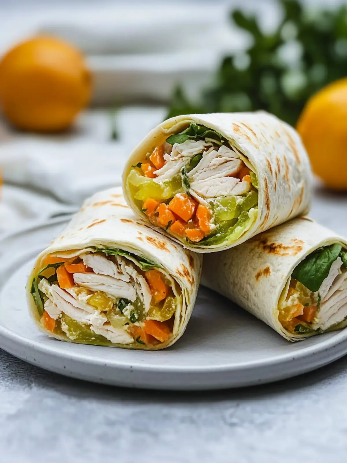 All-In-One Ofen Hähnchen Wrap für gesunde Abende 2 All-In-One Ofen Hähnchen Wrap