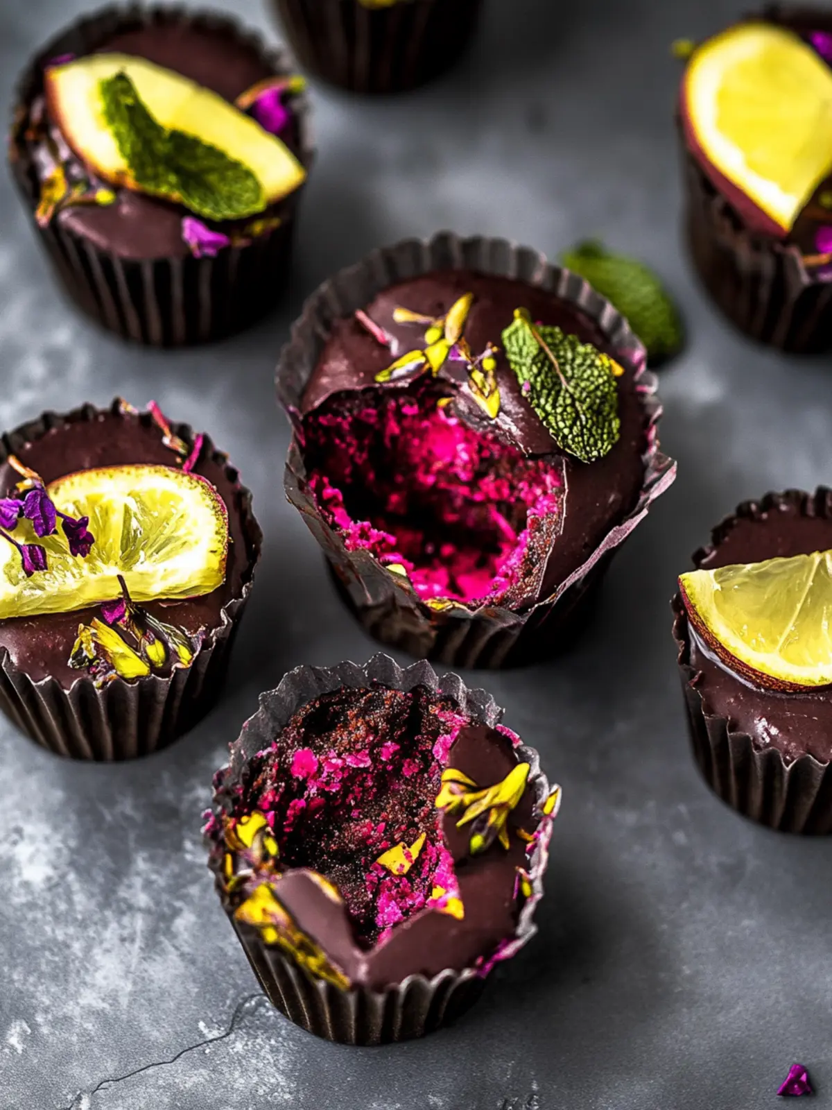 Schokomousse Beeren Becher für vegane Naschkatzen 3 Schokomousse Beeren Becher