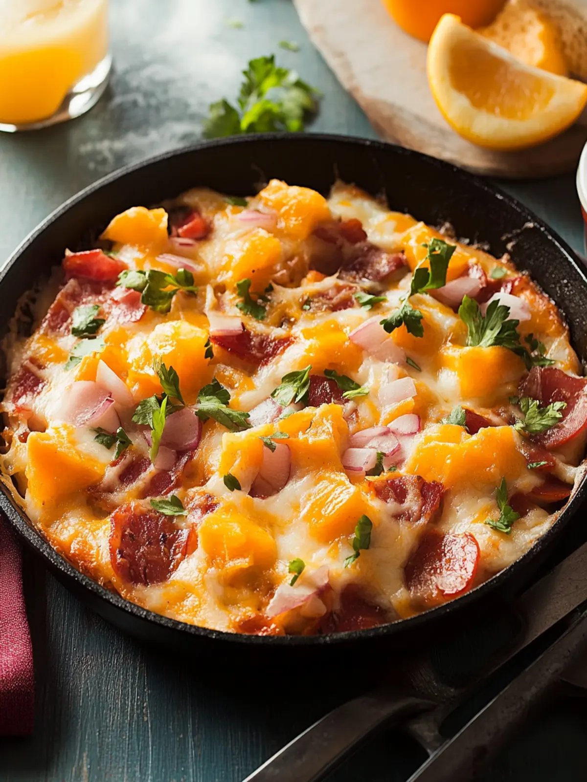 Herzhaftes Frühstücks-Pfannenrezept für jeden Tag 2 Herzhaftes Frühstücks-Pfannenrezept