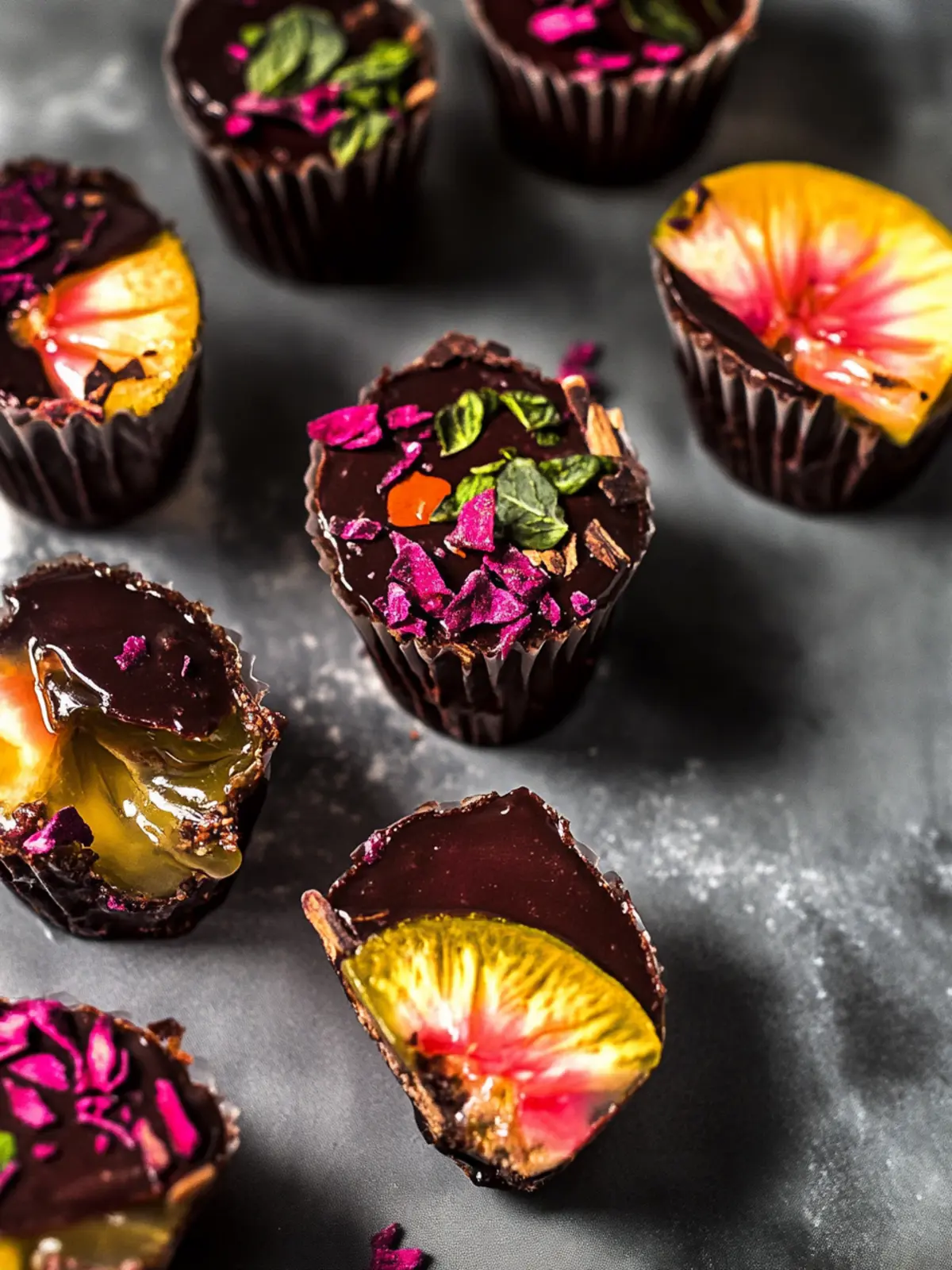 Schokomousse Beeren Becher für vegane Naschkatzen 2 Schokomousse Beeren Becher