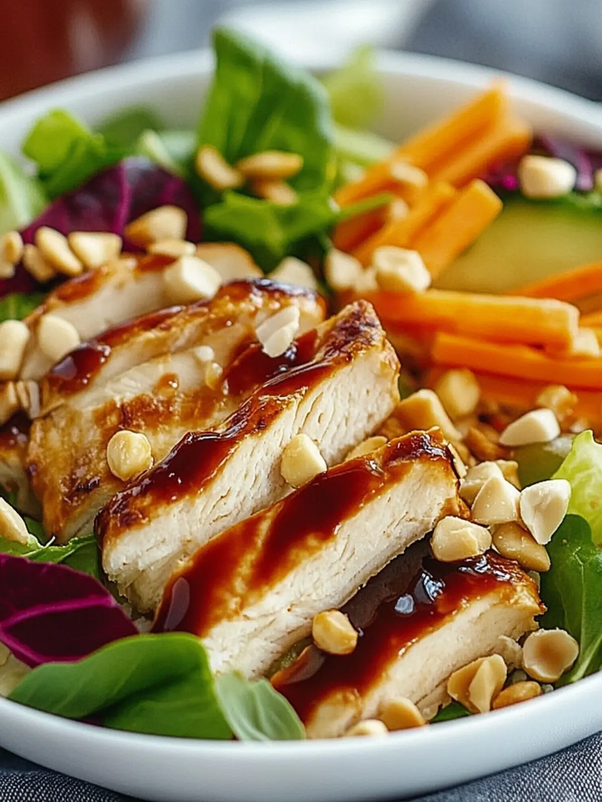 Unglaublicher Sesam Huhn Salat für heiße Sommertage 5 Unglaublicher Sesam Huhn Salat