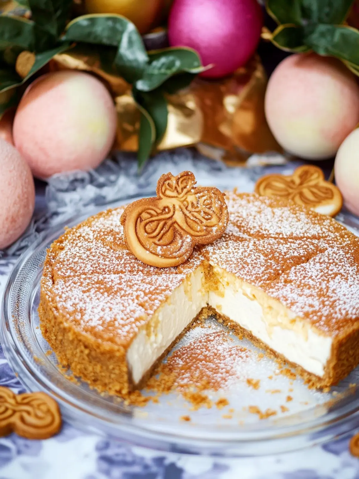 Spekulatius Käsekuchen mit Keksboden und Frischkäse 5 Spekulatius Käsekuchen mit Keksboden, Streuseln und Frischkäse