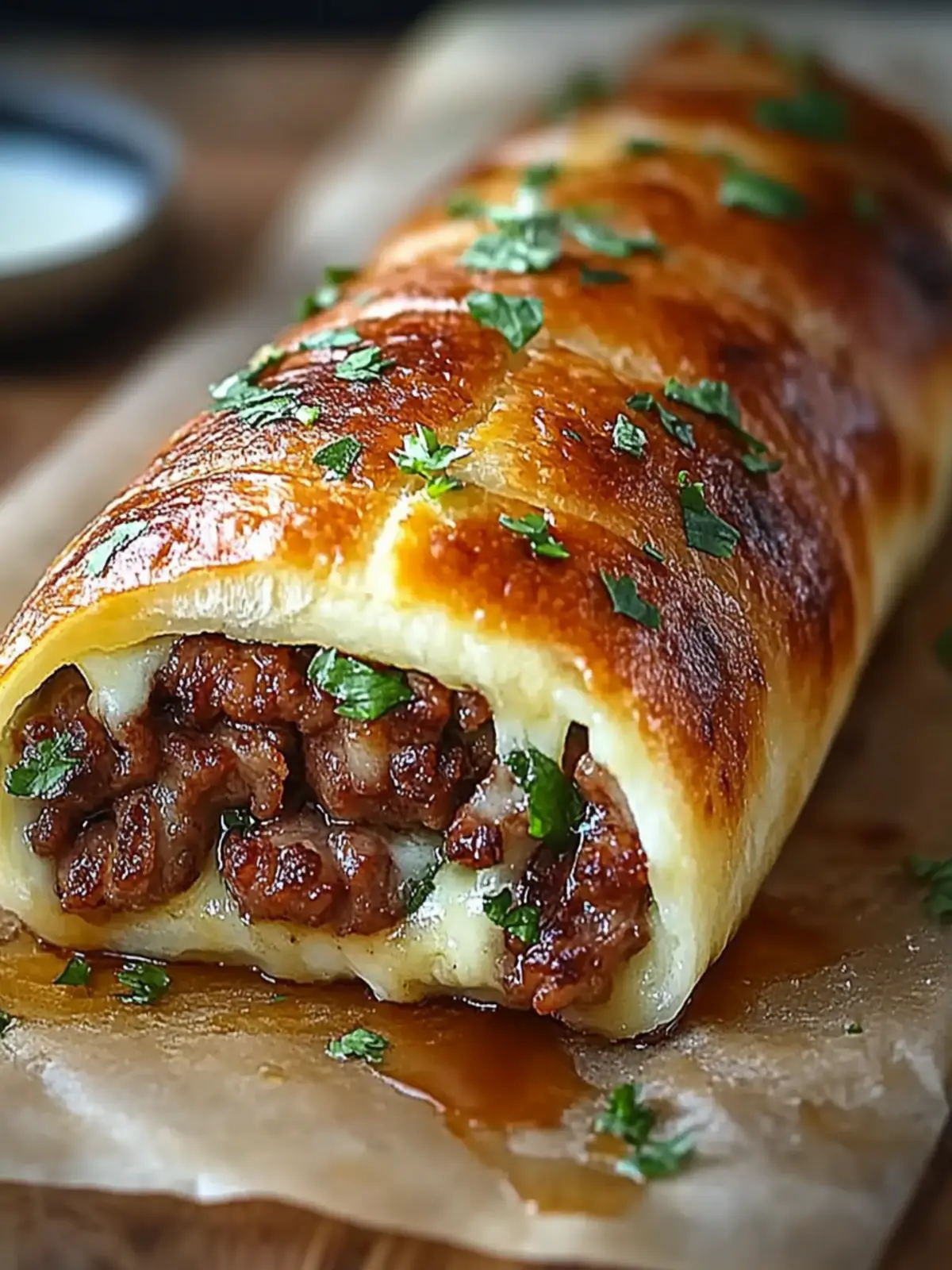 Hackfleisch-Käse-Rolle – Herzhafter Genuss für Zuhause 4 Hackfleisch-Käse-Rolle