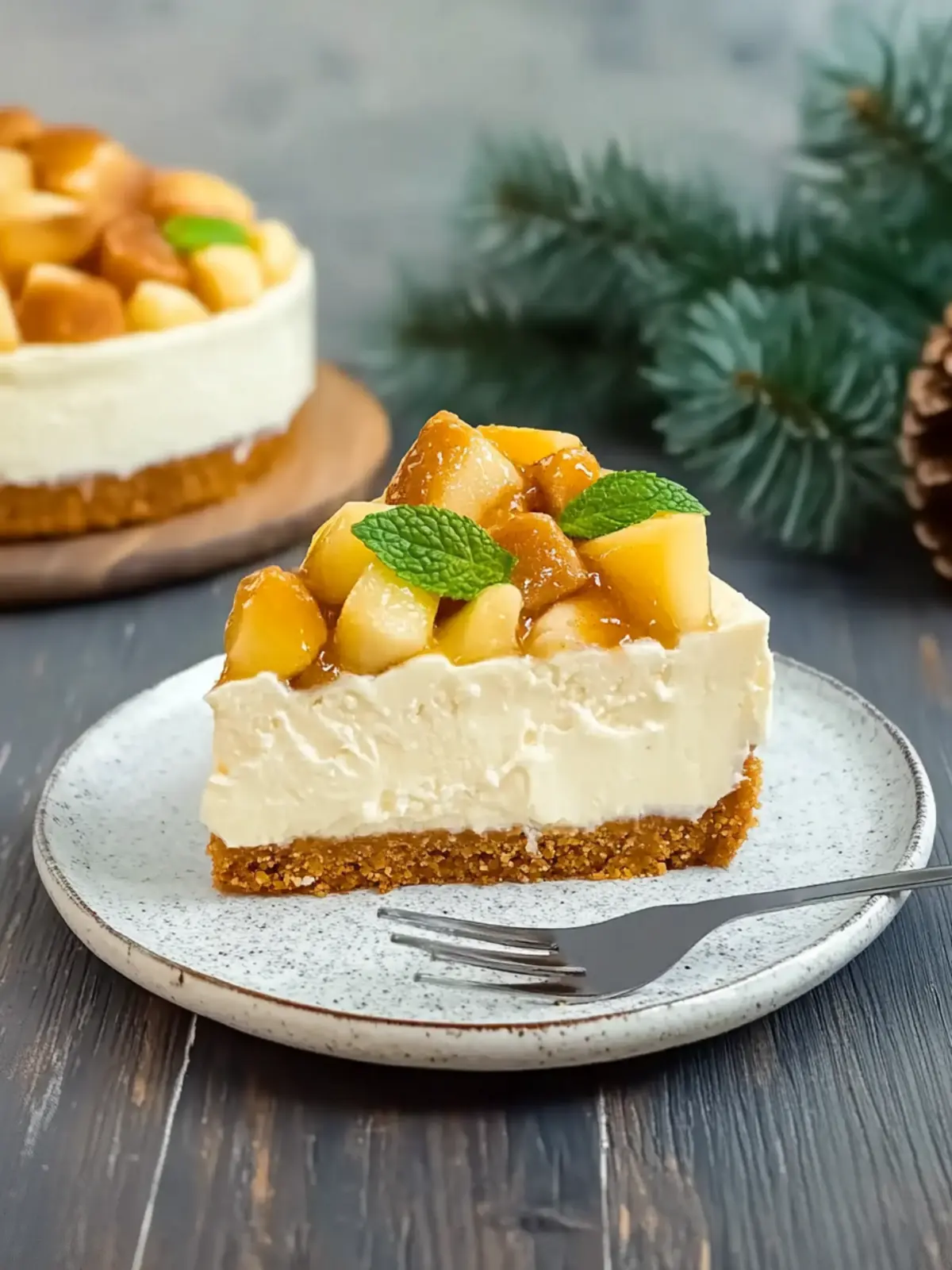 Bratapfelkuchen mit Spekulatius ohne backen genießen 4 Bratapfelkuchen mit Spekulatius ohne backen