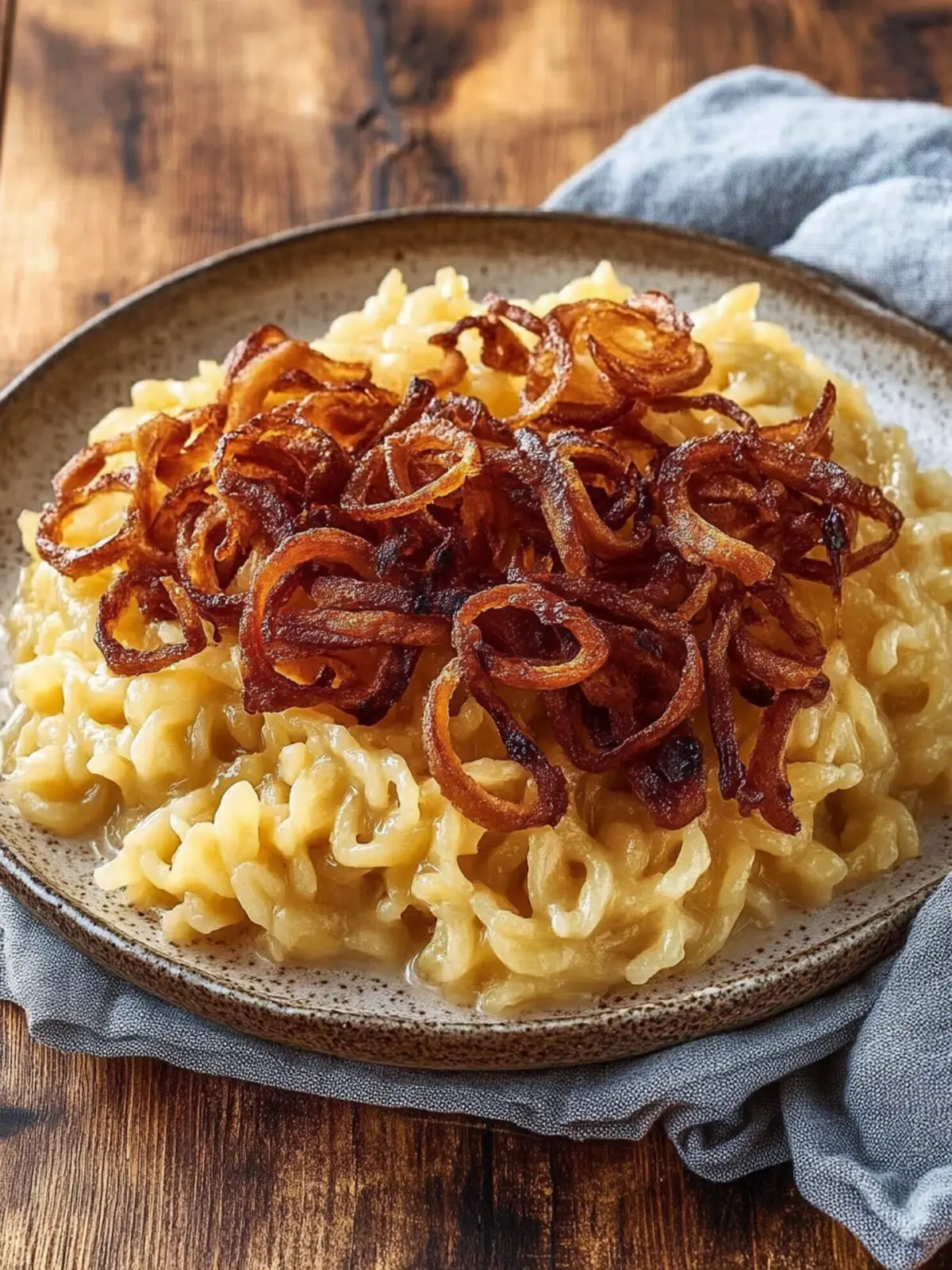 Käsespätzle mit Knusprigen Zwiebeln genießen 2 Käsespätzle