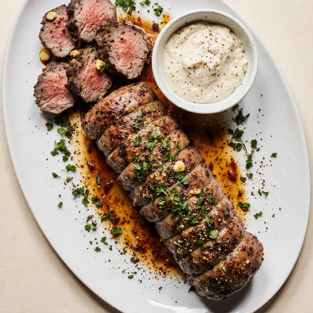 Geröstetes Rinderfilet mit köstlicher Glasur 3 Geröstetes Rinderfilet mit köstlicher Glasur