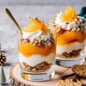 Festliche Spekulatius mit Mandarinen Quark Creme 2 Festliche Spekulatius mit Mandarinen Quark Creme