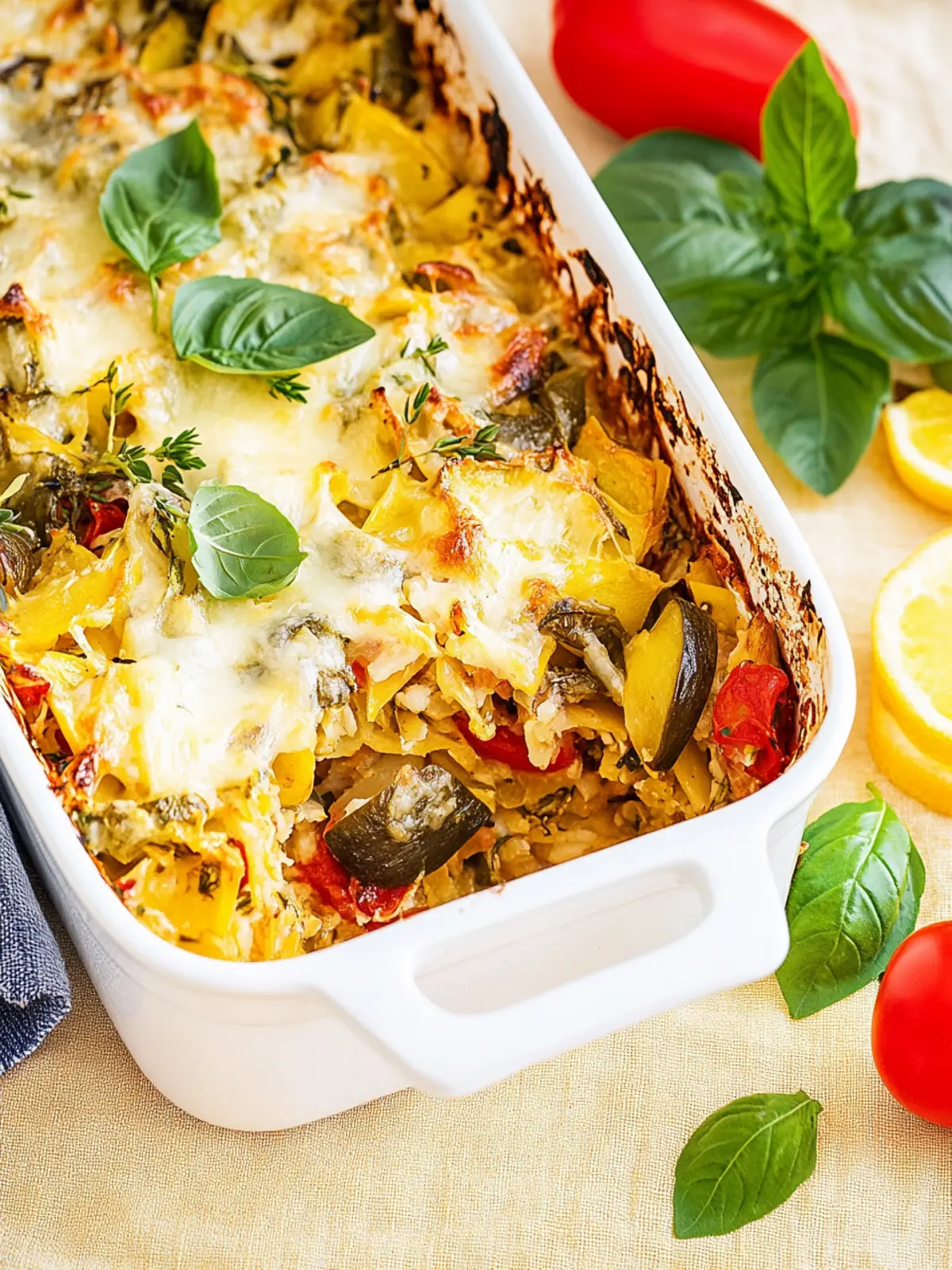 Vegetarischer Kritharaki-Auflauf für jeden Tag 3 Vegetarischer Kritharaki-Auflauf