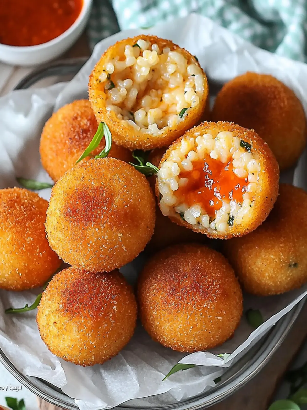 Arancini vegetarisch mit Mozzarella entdecken 3 Arancini vegetarisch mit Mozzarella