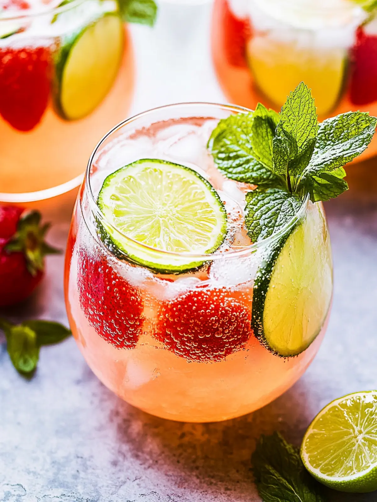 Erdbeer-Limetten-Wodka-Matsch für heiße Sommertage 3 Erdbeer-Limetten-Wodka-Matsch