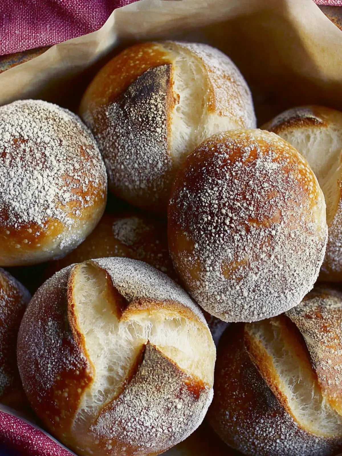 Sauerteigbrötchen über Nacht leicht gemacht 4 Sauerteigbrötchen über Nacht