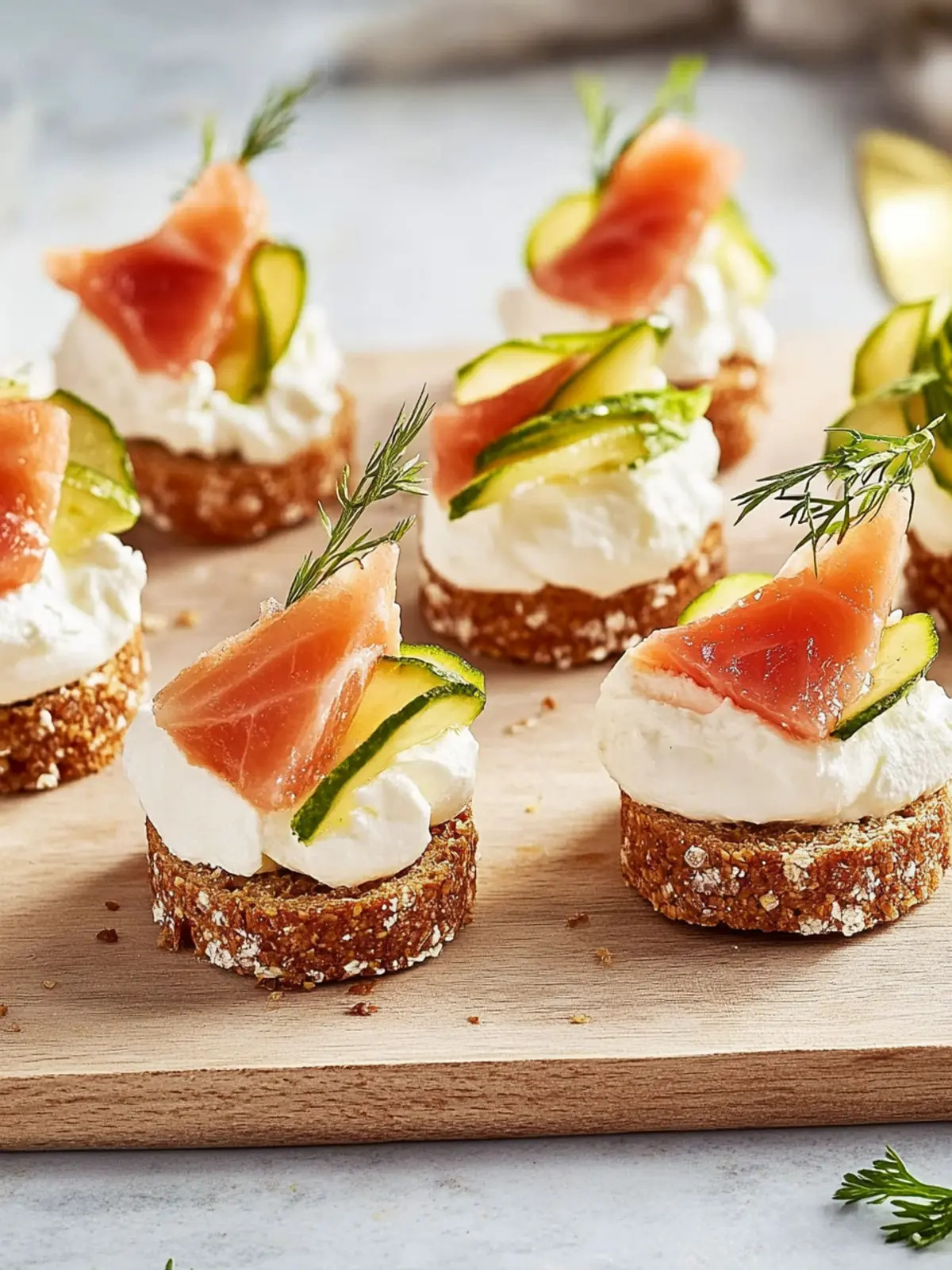 Canapés mit Lachs für jede Feierlichkeit 3 Canapés with salmon