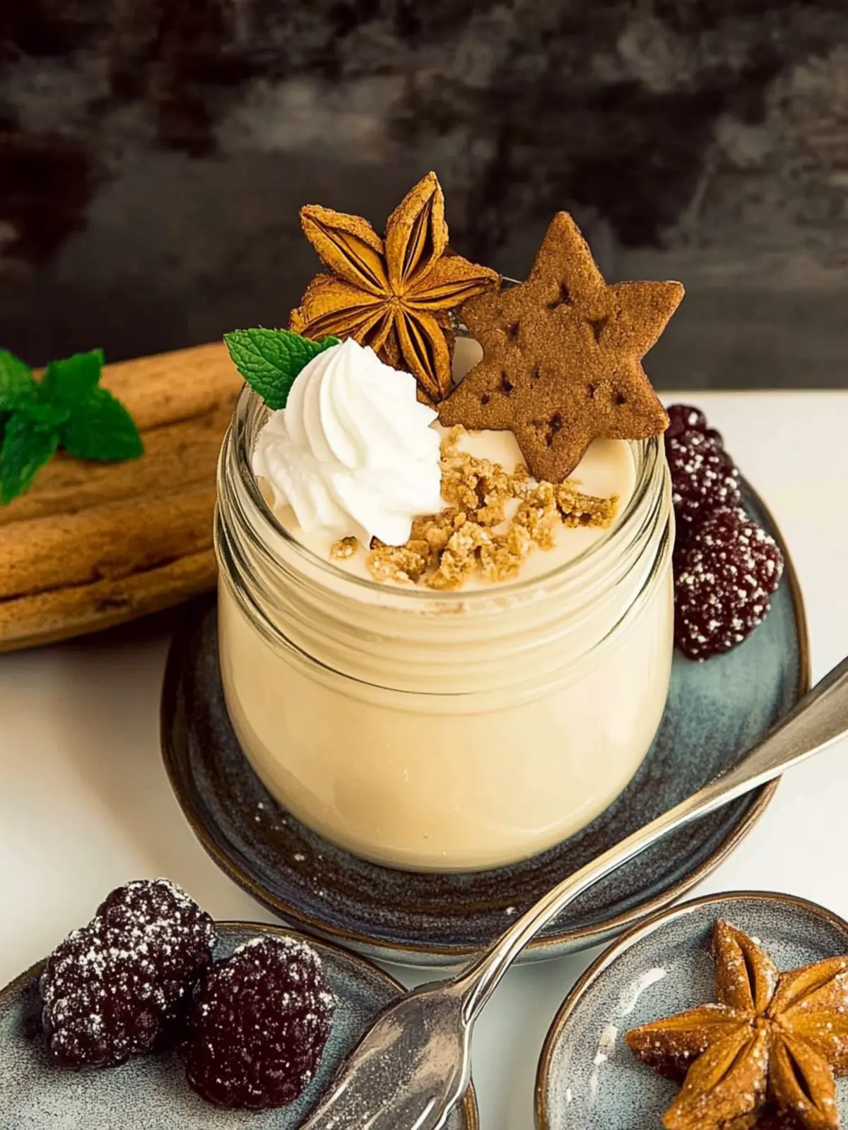 Weißes Lebkuchen-Mousse mit Gin für festliche Momente 3 Weißes Lebkuchen-Mousse mit Gin