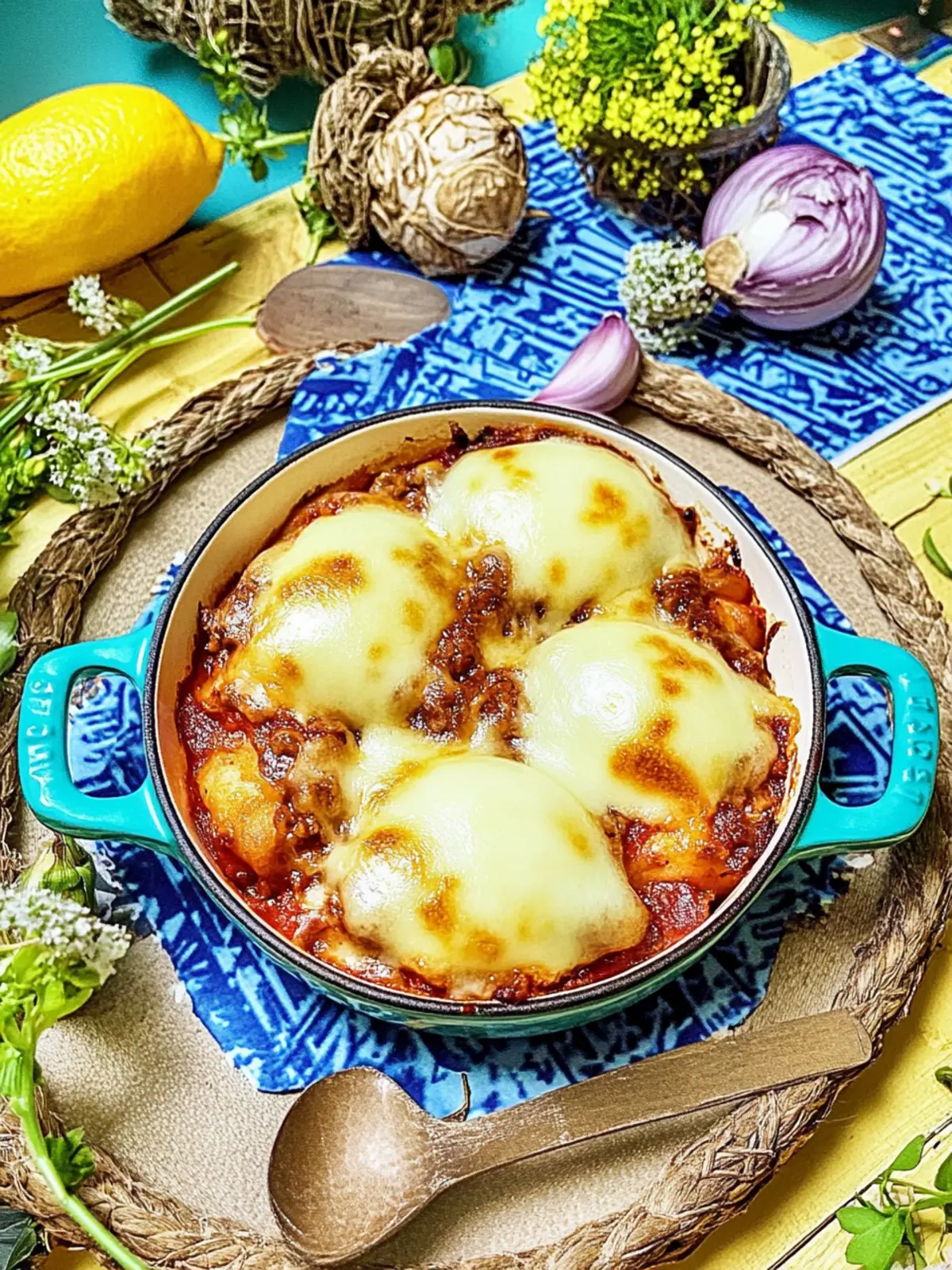 Mini-Knödel-Auflauf im Bolognese-Stil für Soulfood 4 Mini-Knödel-Auflauf im Bolognese-Stil