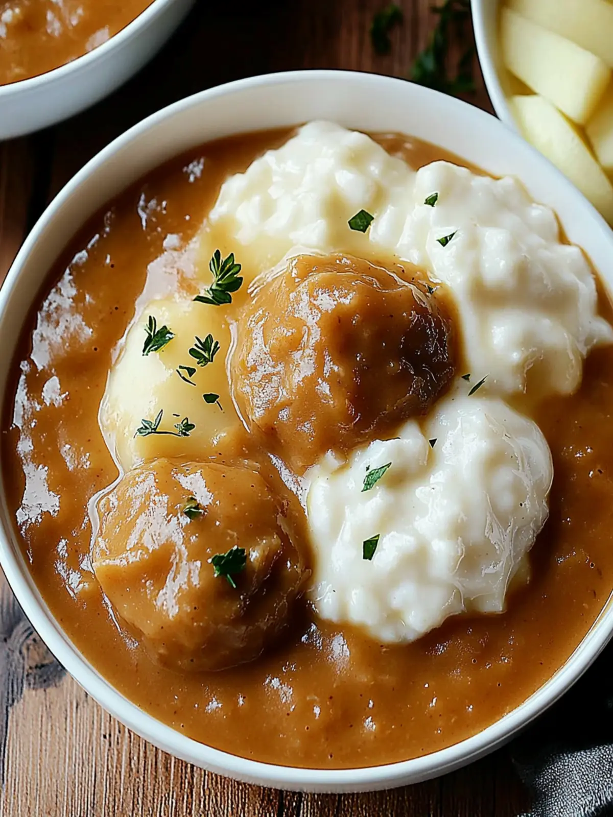 Butterzartes Rahmgulasch mit Serviettenknödel genießen 5 Butterzartes Rahmgulasch Serviettenknödel