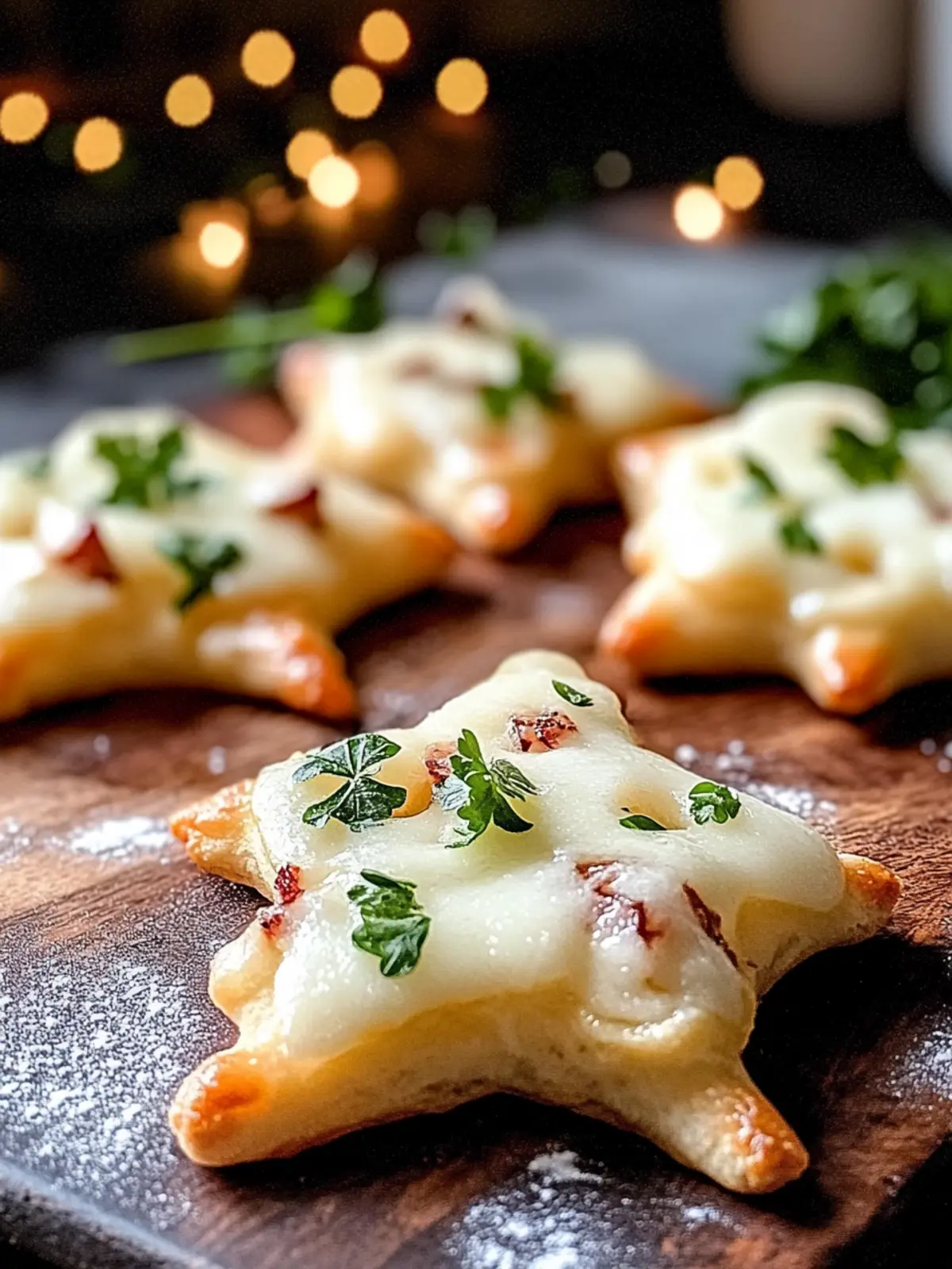 Mini Flammkuchen Sterne für die perfekte Party 4 Mini Flammkuchen Sterne