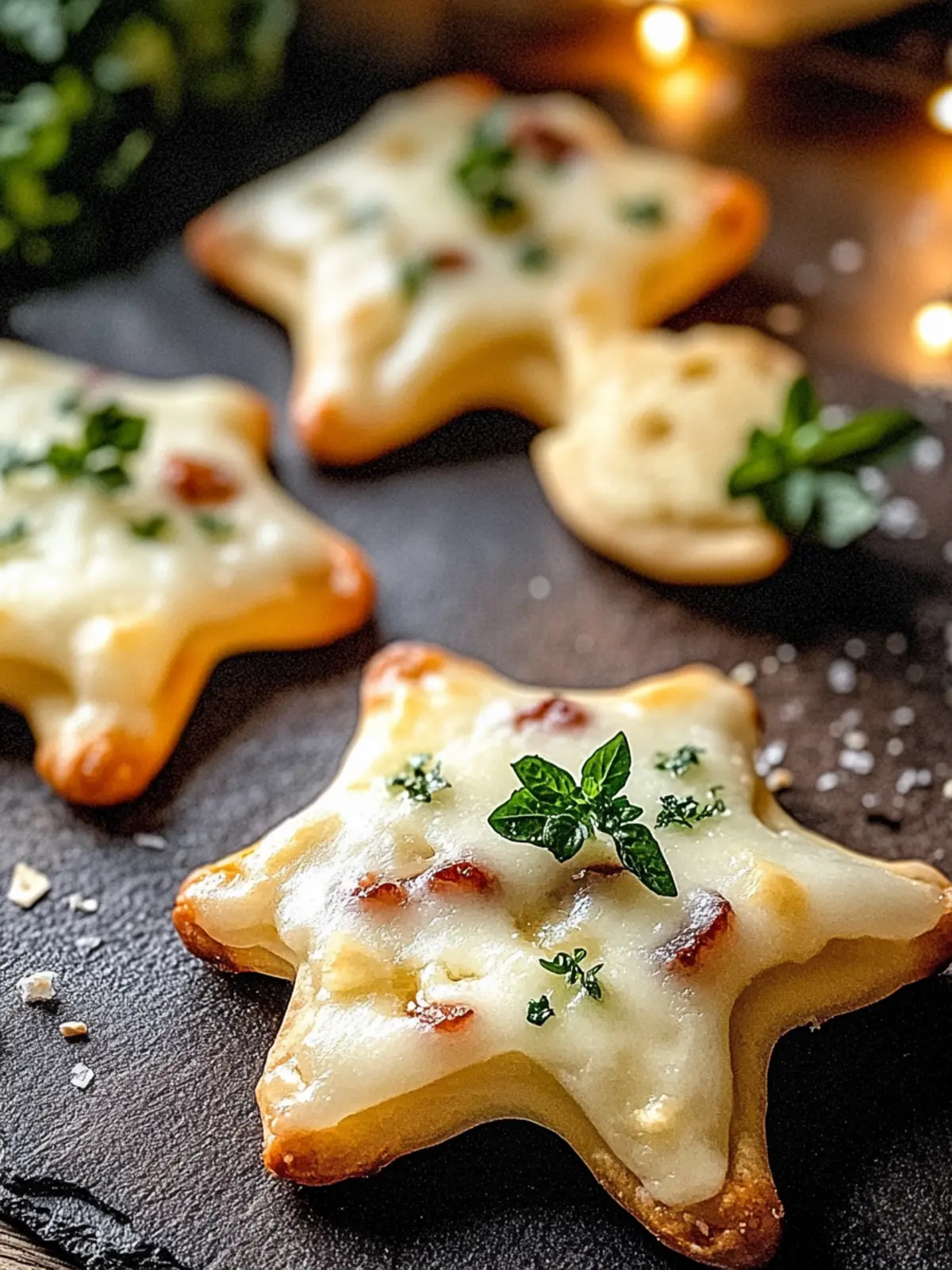Mini Flammkuchen Sterne für die perfekte Party 3 Mini Flammkuchen Sterne