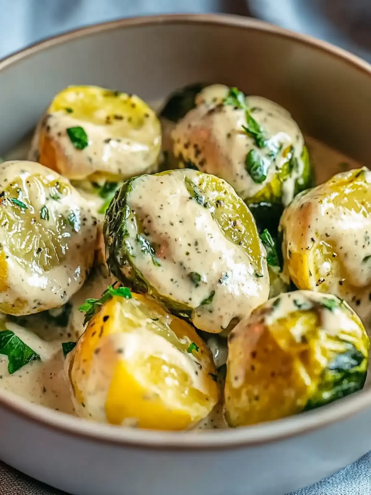 Rosenkohl in Frischkäse-Senfsauce – Schnell & Köstlich 5 Rosenkohl in Frischkäse-Senfsauce