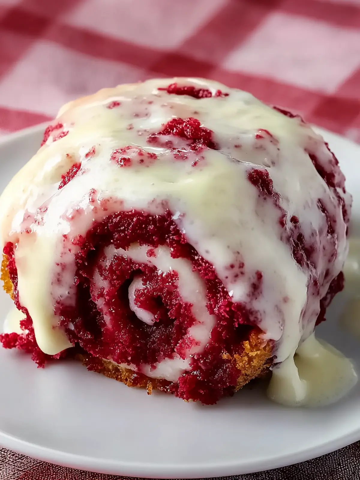 Rote Samt Zimtschnecken mit Creme-Fraiche Frosting 2 Rote Samt Zimtschnecken