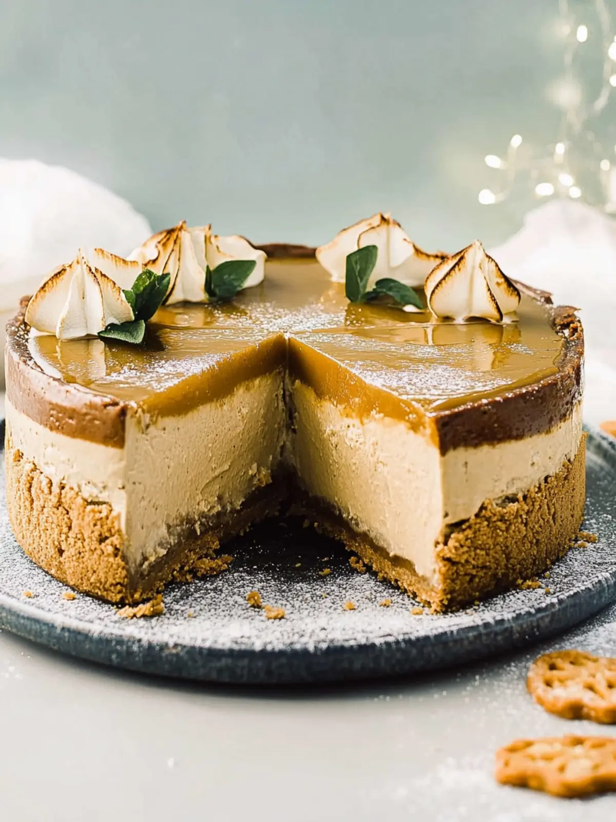 Spekulatius Karamell Käsekuchen für die Weihnachtszeit 3 Spekulatius Karamell Käsekuchen