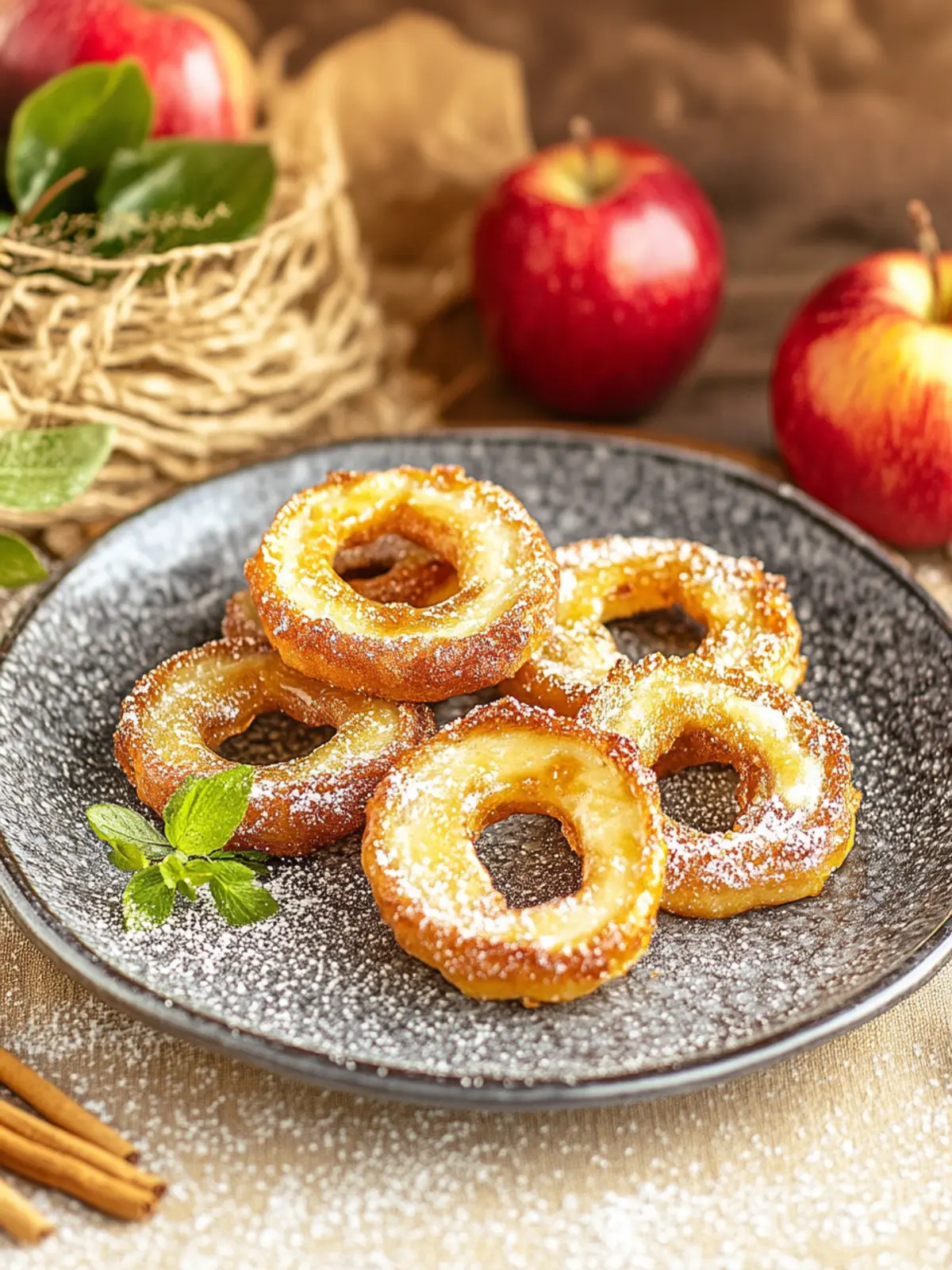 Airfryer Apfelringe mit Zimt – Knuspriger Snack für Dich 5 Airfryer Apfelringe mit Zimt