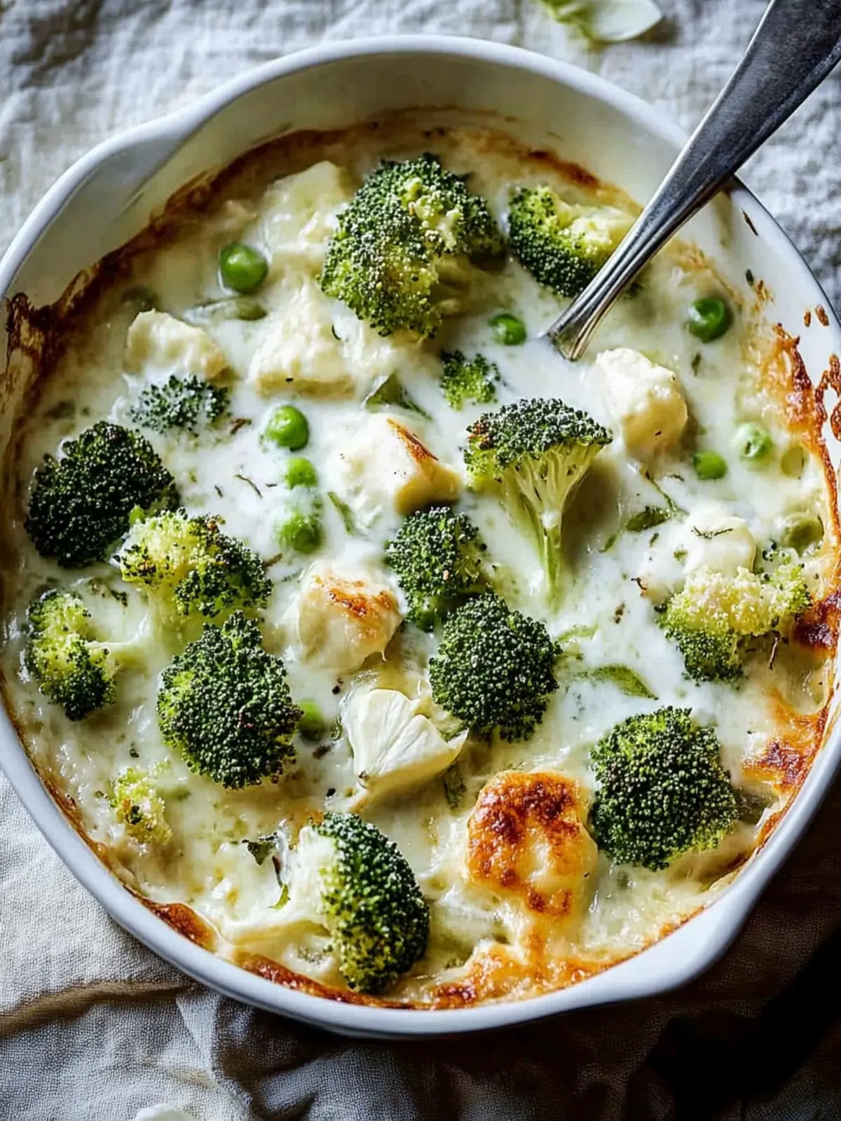 Brokkoli Hähnchen Auflauf mit Frischkäse für die Familie 2 Brokkoli Hähnchen Auflauf mit Frischkäse