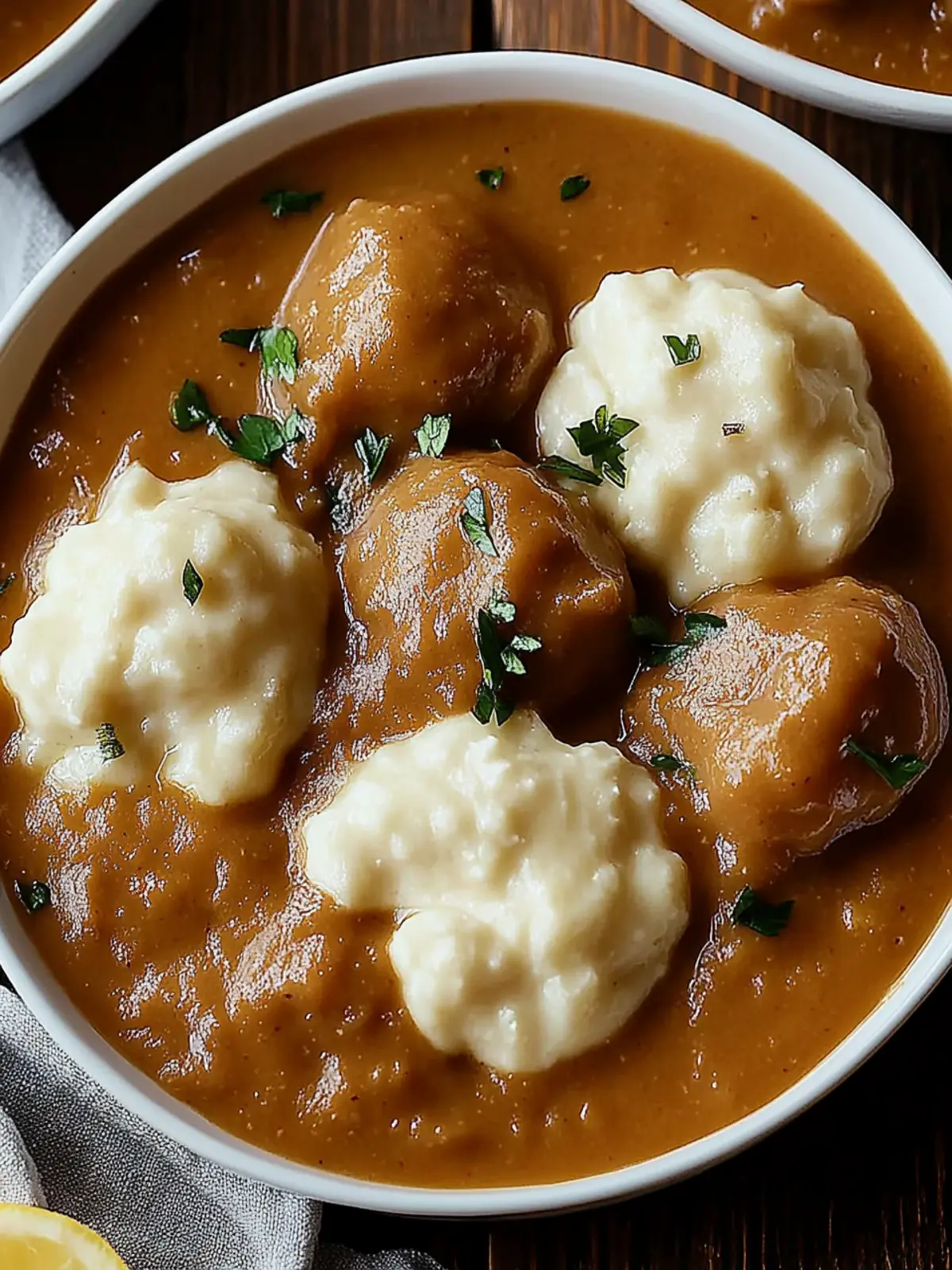 Butterzartes Rahmgulasch mit Serviettenknödel genießen 2 Butterzartes Rahmgulasch Serviettenknödel