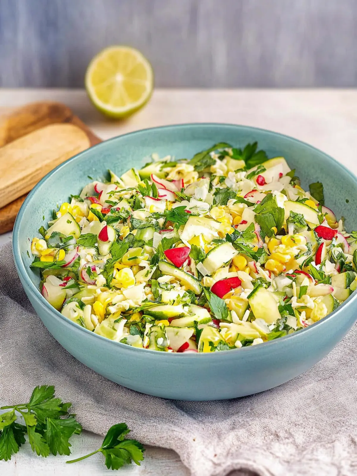 Über-Nacht-Salat mit cremigem Dressing genießen 4 Über-Nacht-Salat mit cremigem Dressing