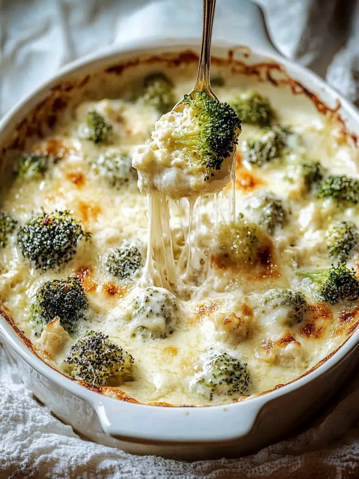 Brokkoli Hähnchen Auflauf mit Frischkäse für die Familie 3 Brokkoli Hähnchen Auflauf mit Frischkäse