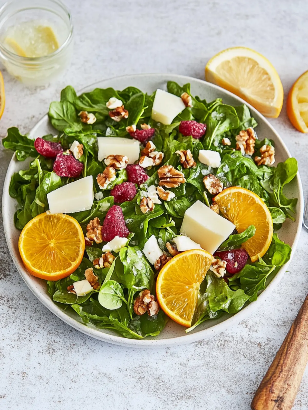 Frischer Wintersalat mit Feldsalat und Orangen 5 Wintersalat