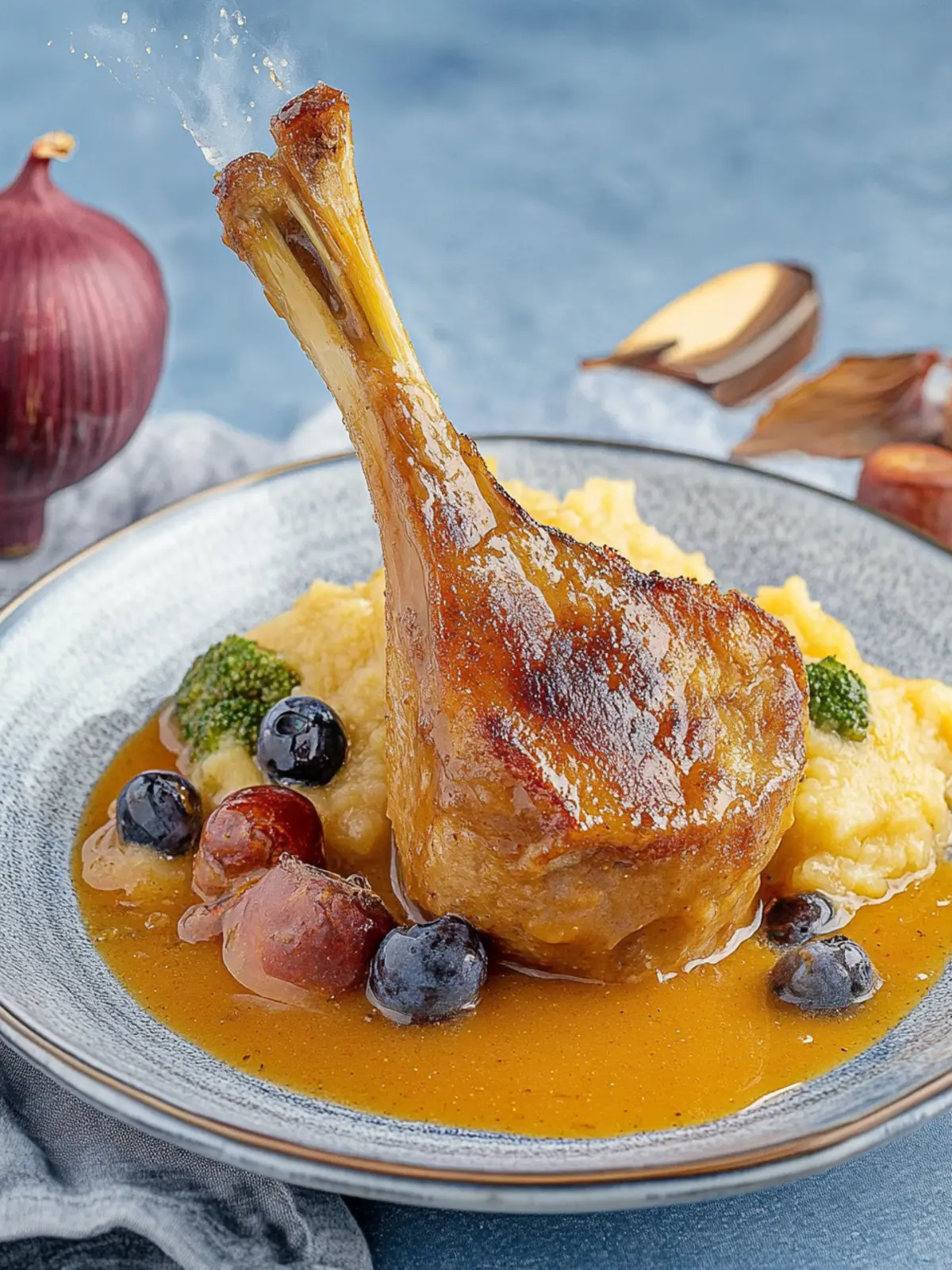 Entenkeulen sous-vide im Ofen zart garen 4 Duck legs sous-vide in the oven