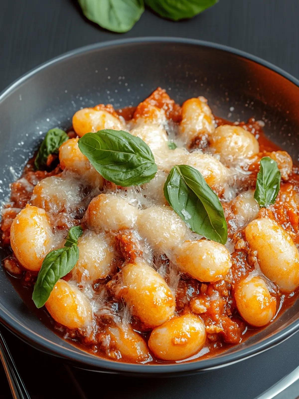 Käsige Bolognese Gnocchi Auflauf für die ganze Familie 2 Käsige Bolognese Gnocchi Auflauf