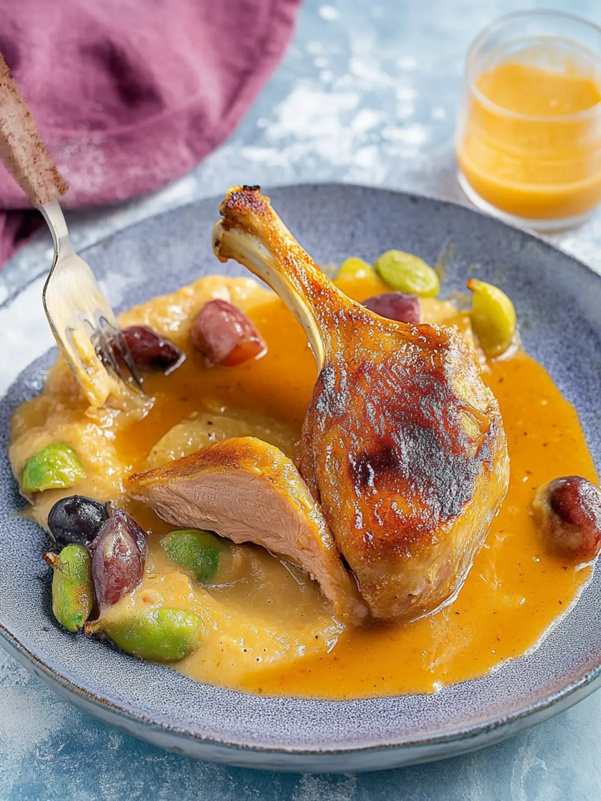 Entenkeulen sous-vide im Ofen zart garen 2 Duck legs sous-vide in the oven