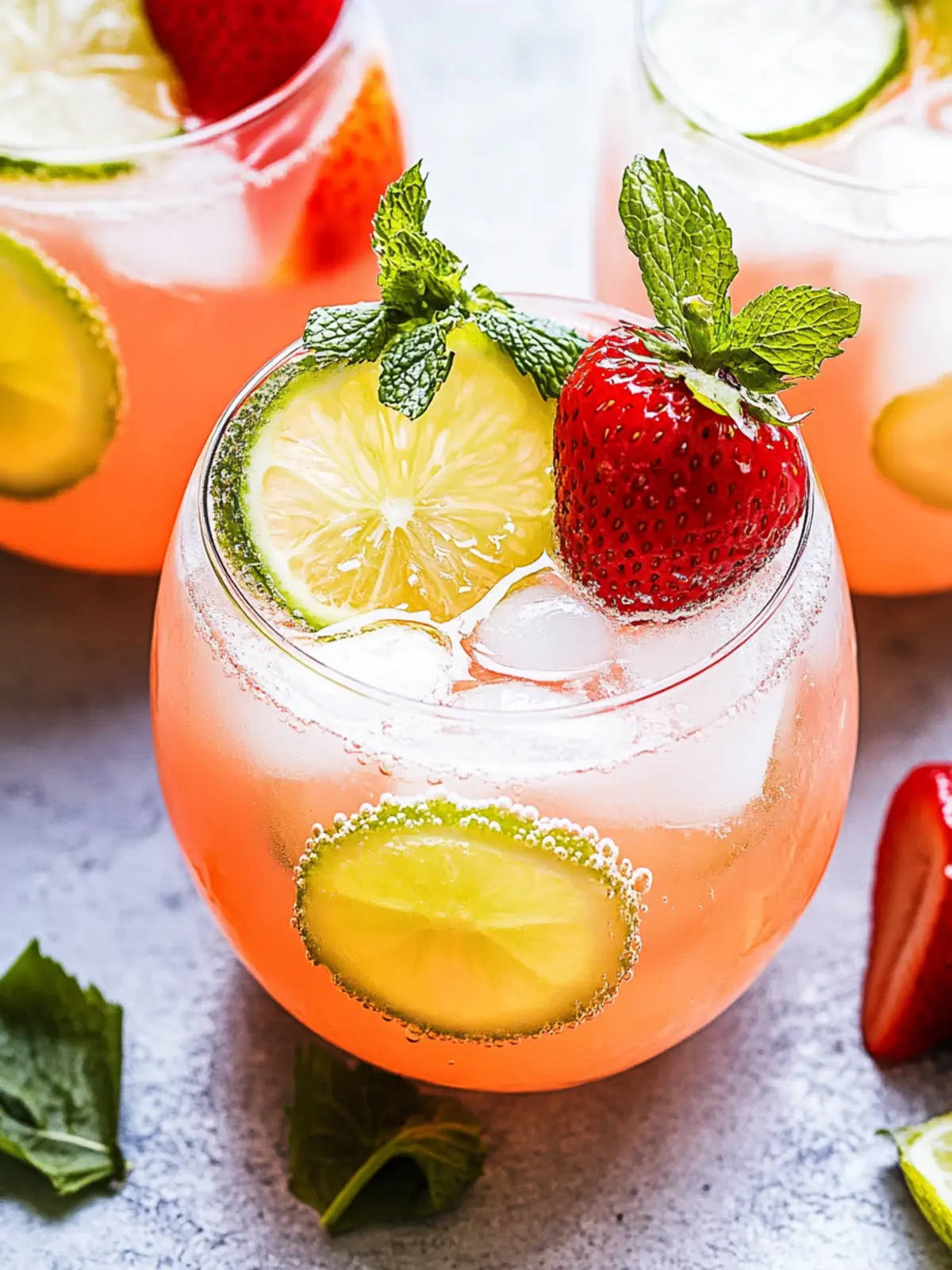 Erdbeer-Limetten-Wodka-Matsch für heiße Sommertage 2 Erdbeer-Limetten-Wodka-Matsch