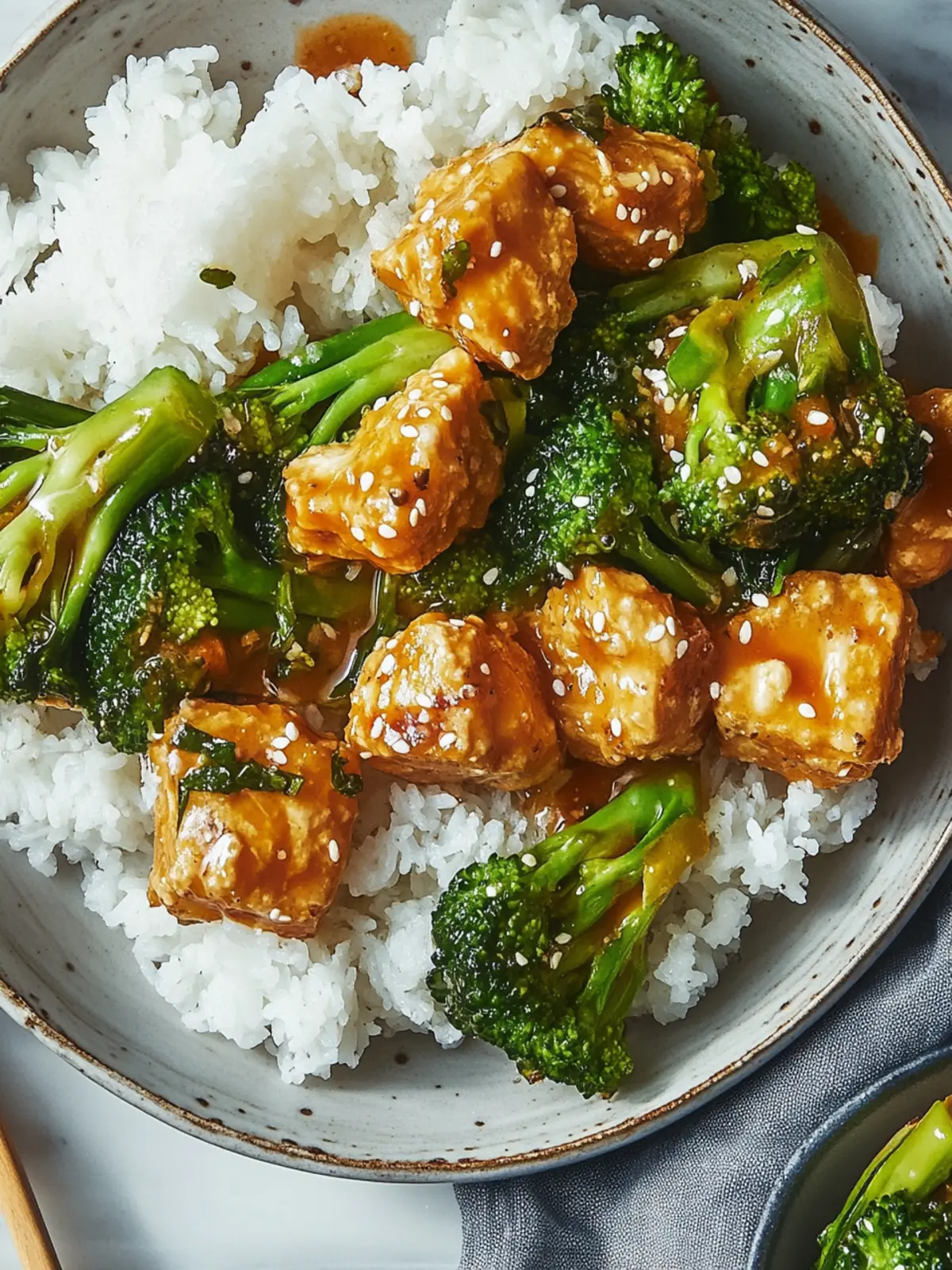 Crispy Sesam-Tofu & Brokkoli für Genuss ohne Ende 5 Sesam-Tofu & Brokkoli